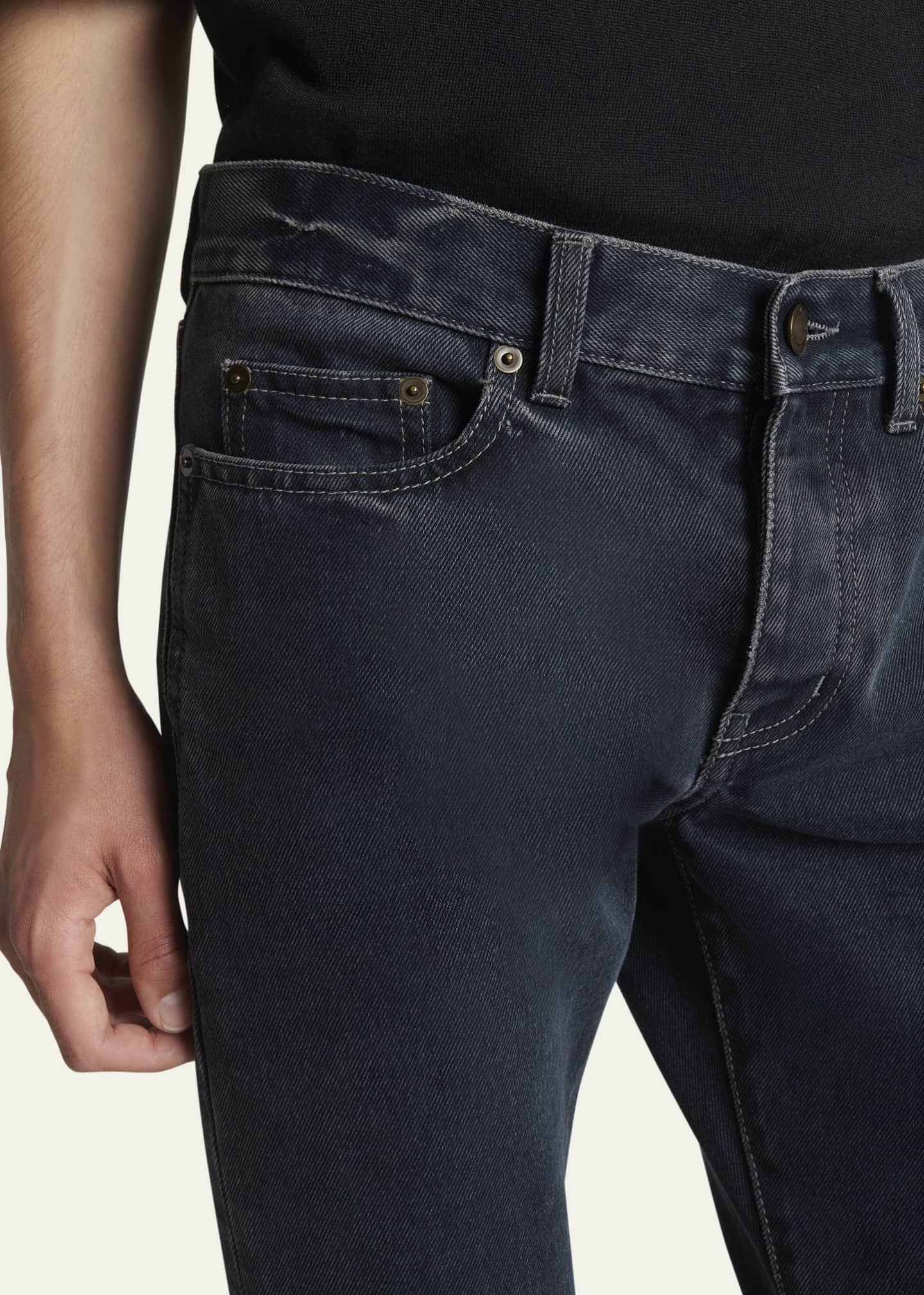 Saint Laurent Men's Slim-Fit Jeans Image 5 of 5