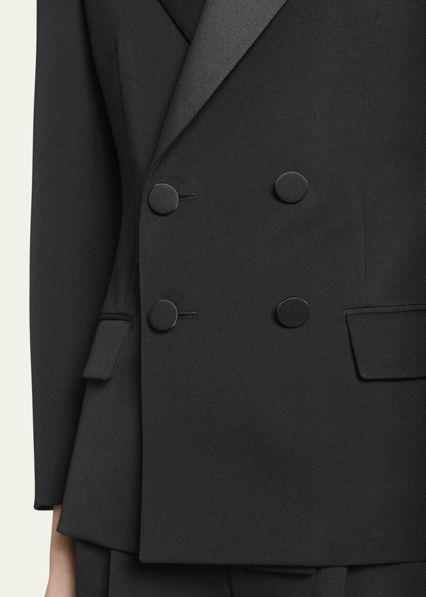Saint Laurent Fitted Tuxedo Blazer Jacket - Bergdorf Goodman