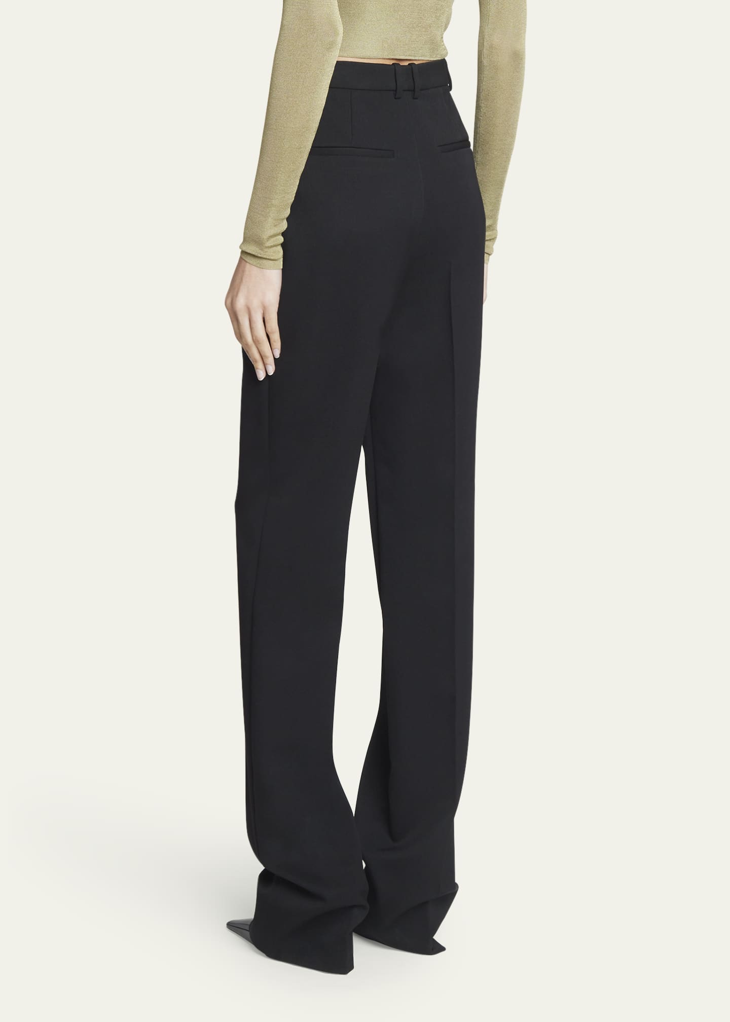 Saint Laurent Tailored Straight-Leg Trousers - Bergdorf Goodman
