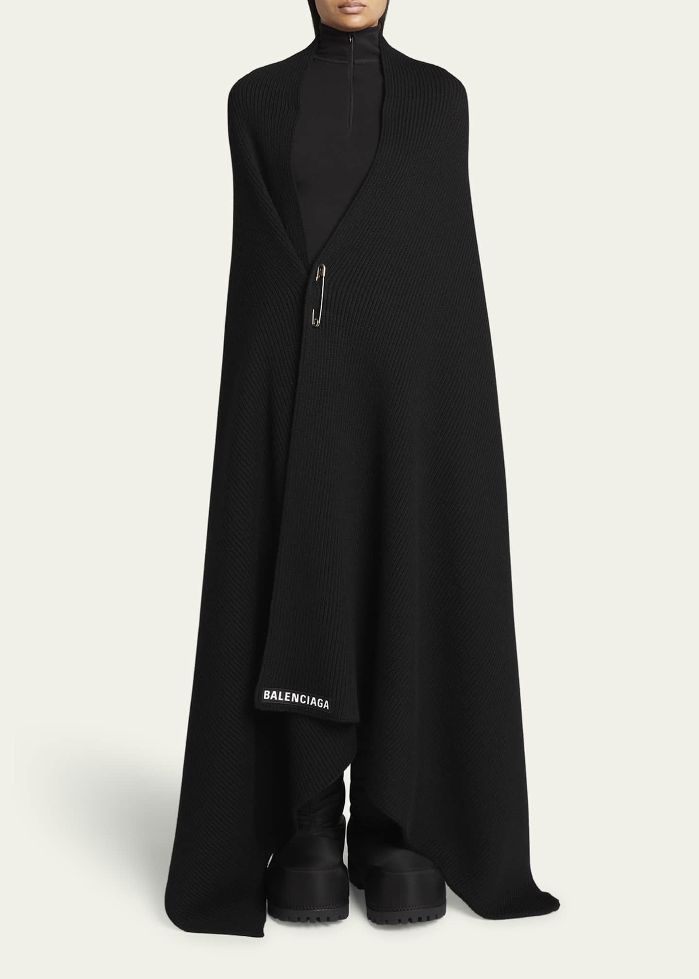 Balenciaga 2025 blanket scarf