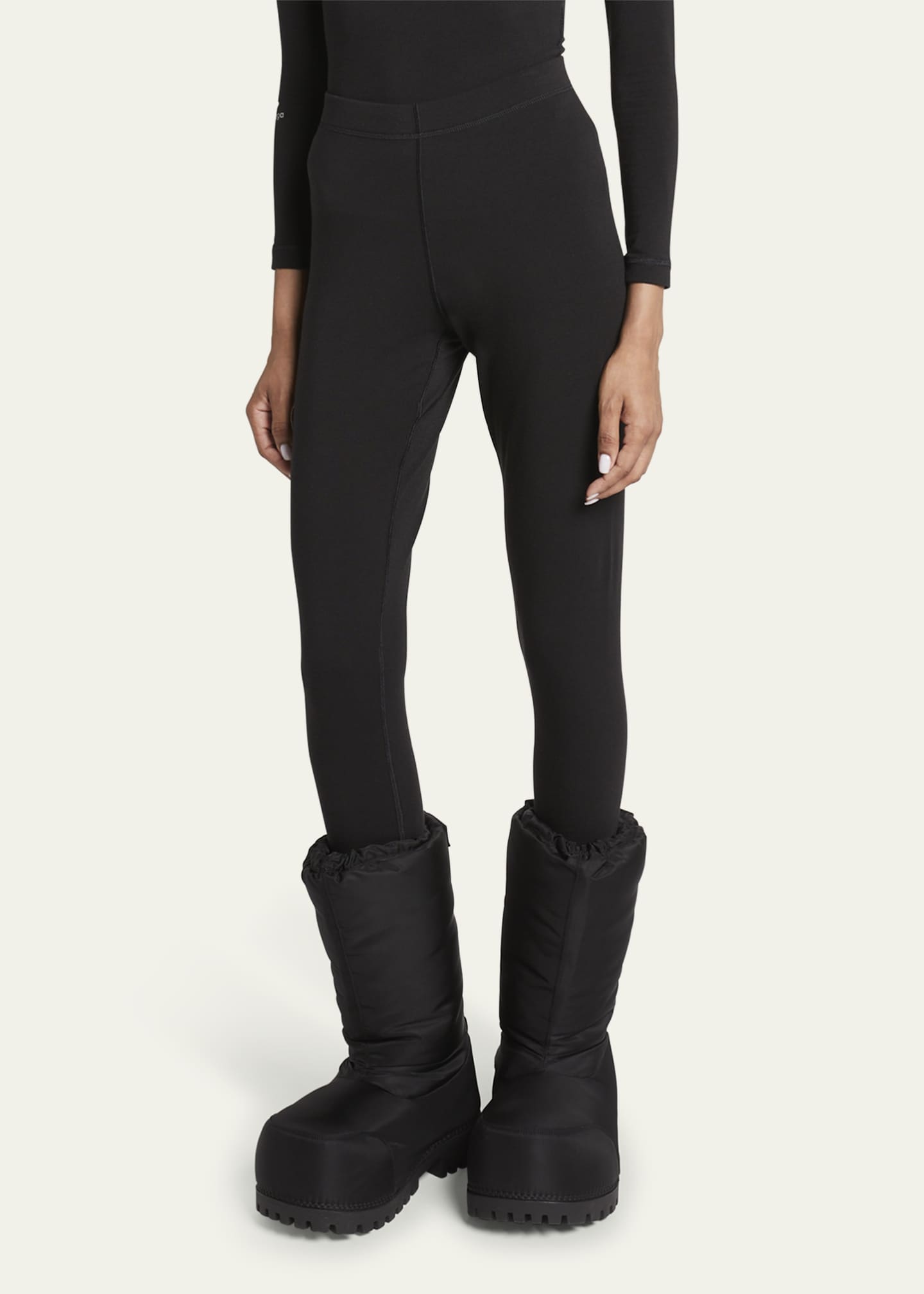 BALENCIAGA Paneled stretch leggings