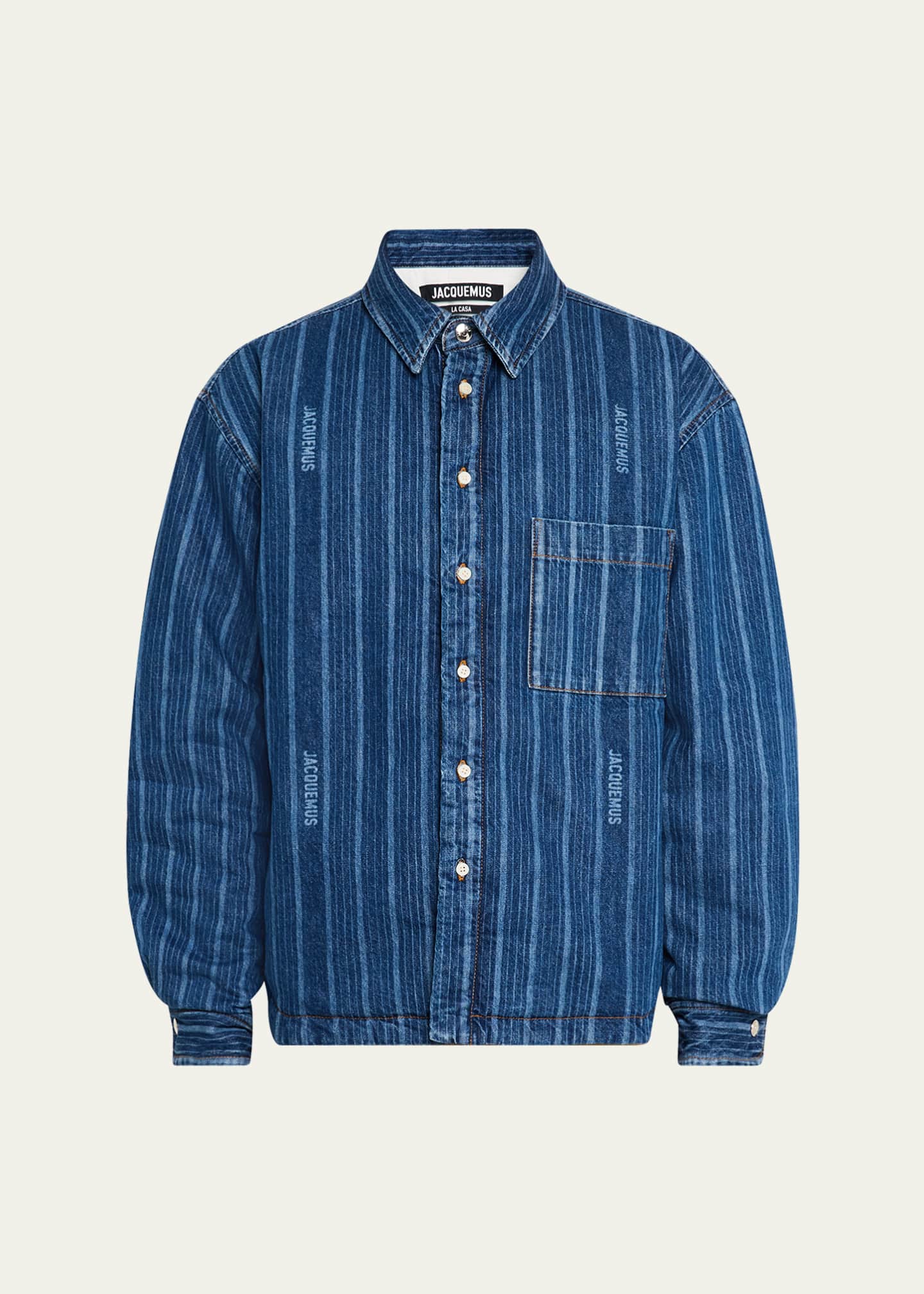 Jacquemus Men's Padded Boulanger Denim Shirt Image 1 of 5
