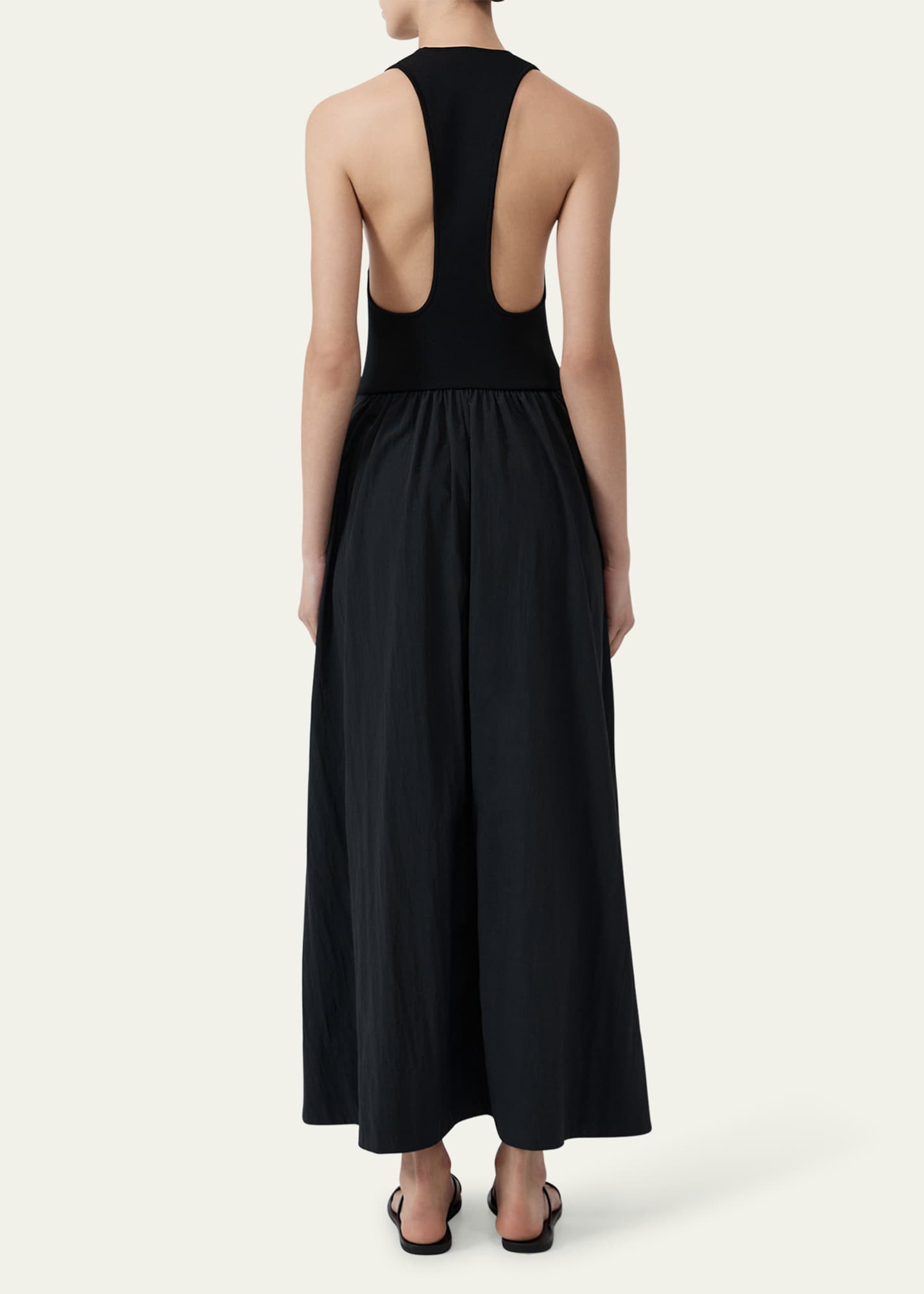 PLUNGE NECK MAXI DRESS GO STAG