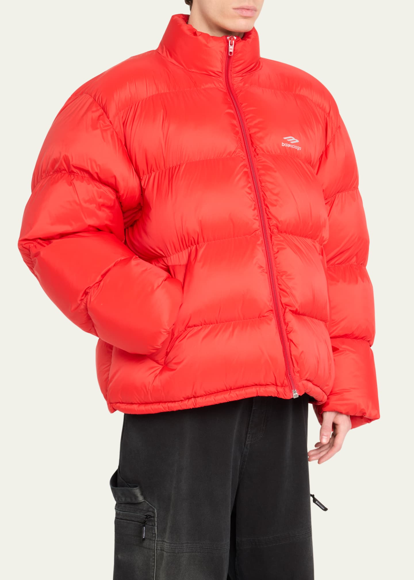 Balenciaga 3B Sports Icon Ski Puffer Red