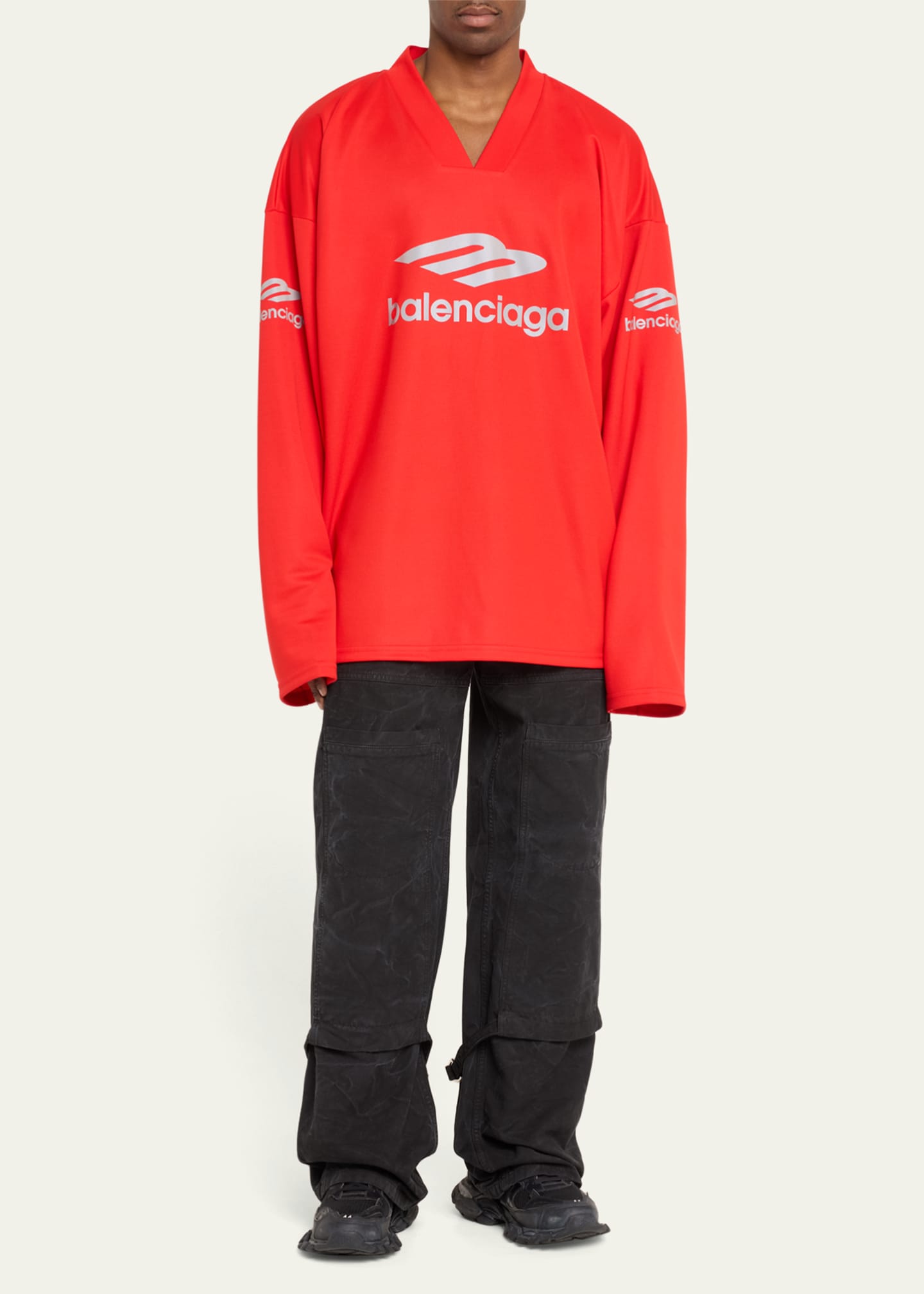 Balenciaga Men's 3B Sports Icon Ski T-Shirt Image 2 of 5