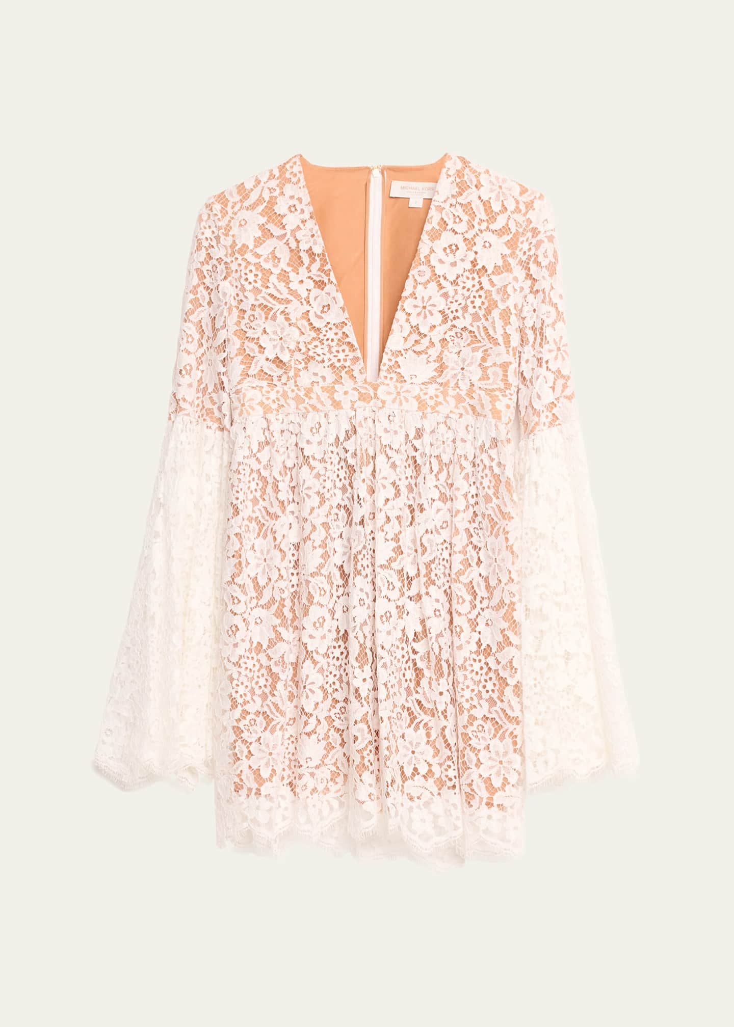 Michael Kors Collection Flare Sleeve Lace Mini Dress Bergdorf Goodman