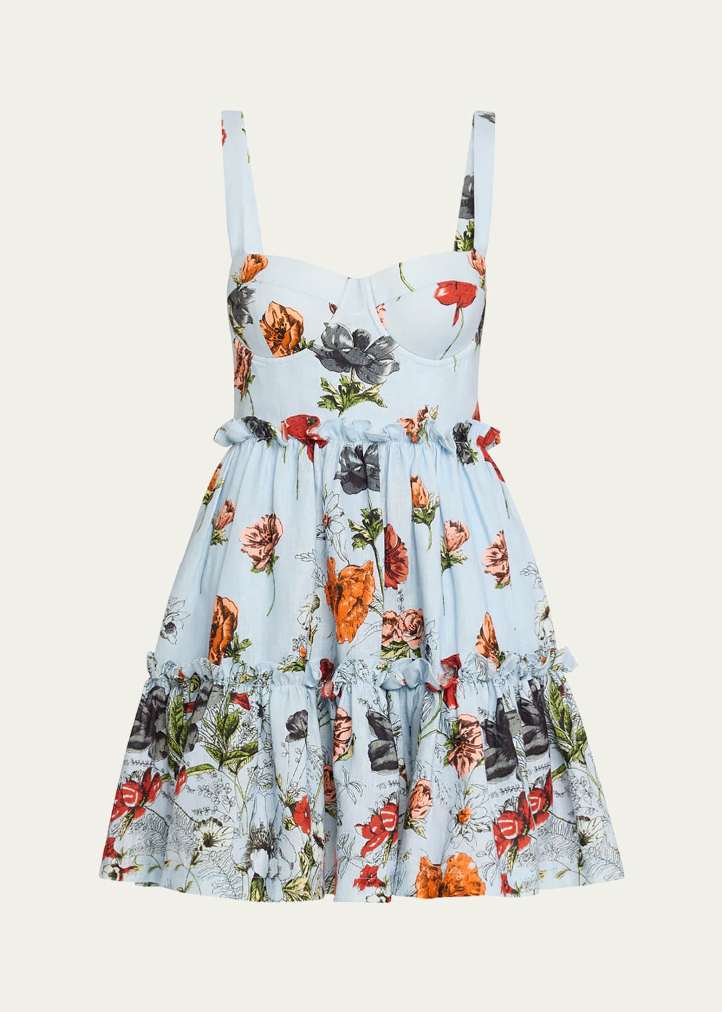 PZ2148 JAZMIN COTTON POPLIN FIT AND FLARE DRESS