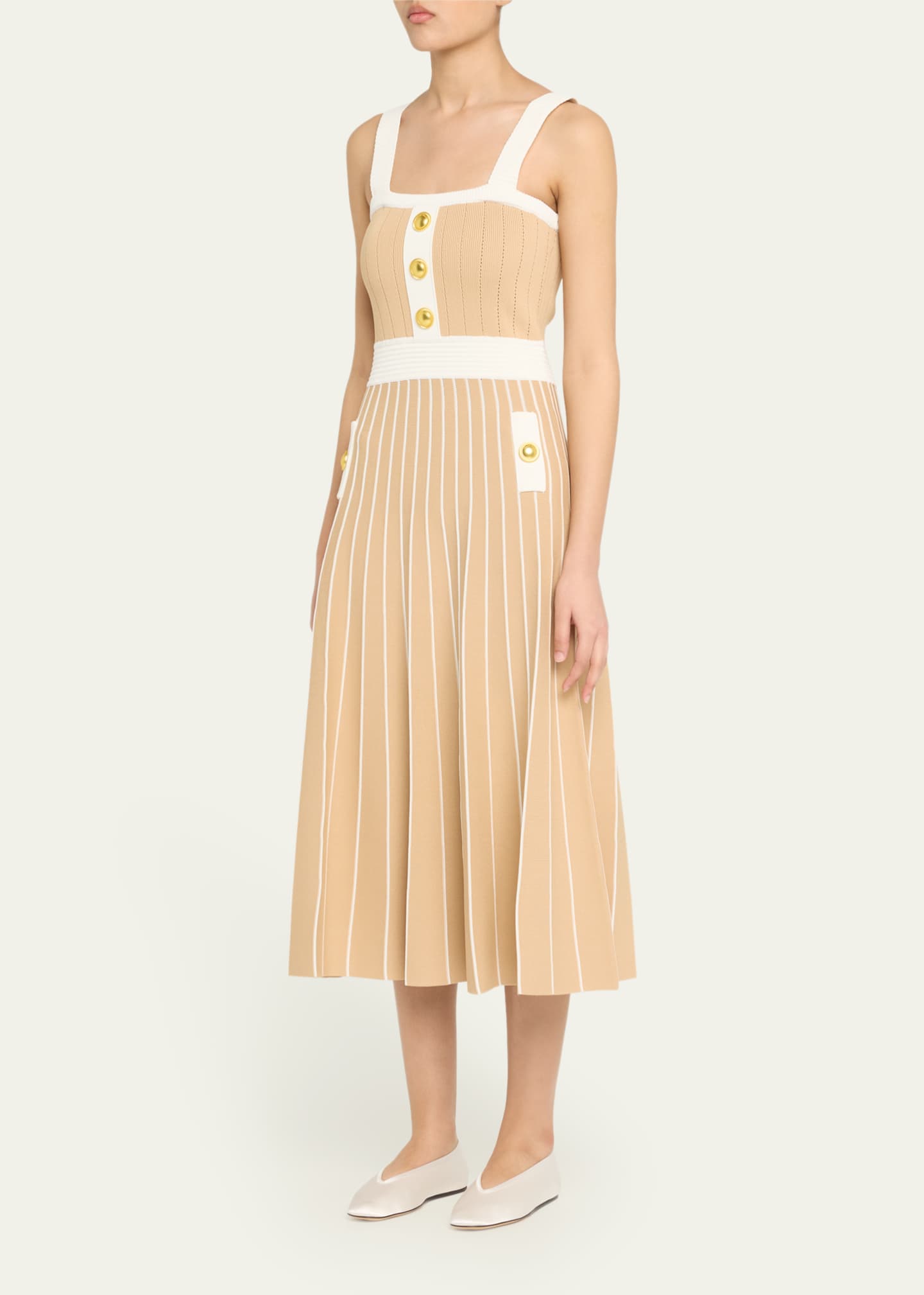 Cara Cara Aurora Fit & Flare Sleeveless Knit Midi Dress Image 4 of 5