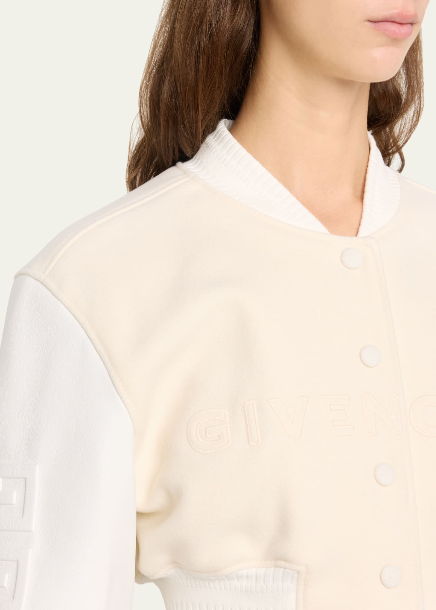 Cropped varsity sweater top