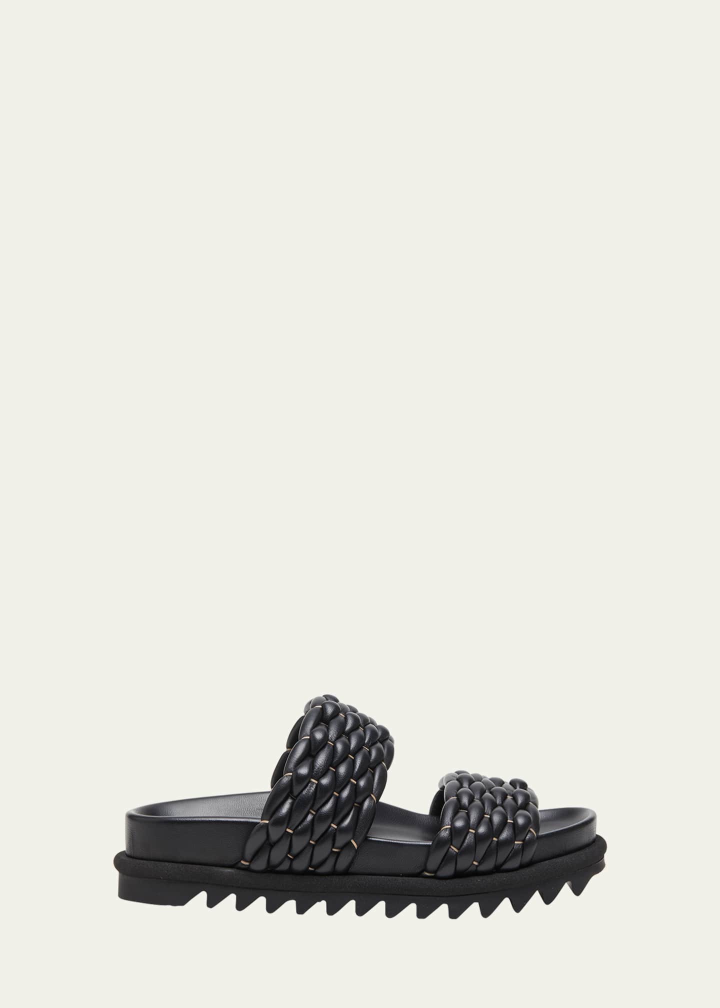 Dual woven slide sandal deals
