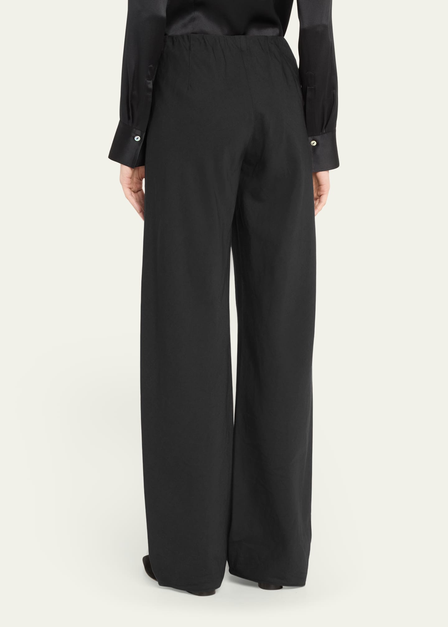 Vince High-Waist Cotton Bias Pants Image 3 of 5