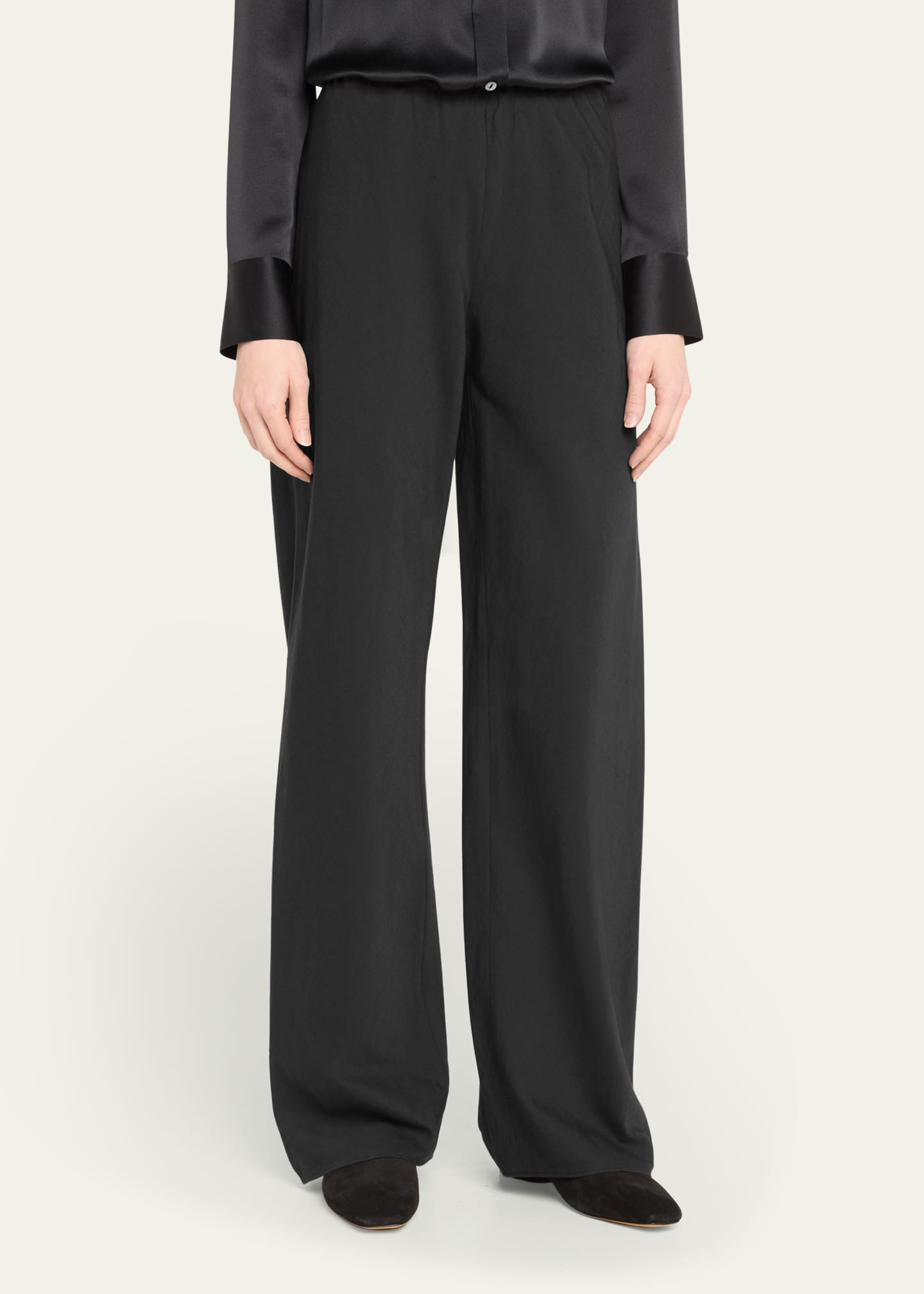 Vince High-Waist Cotton Bias Pants Image 4 of 5