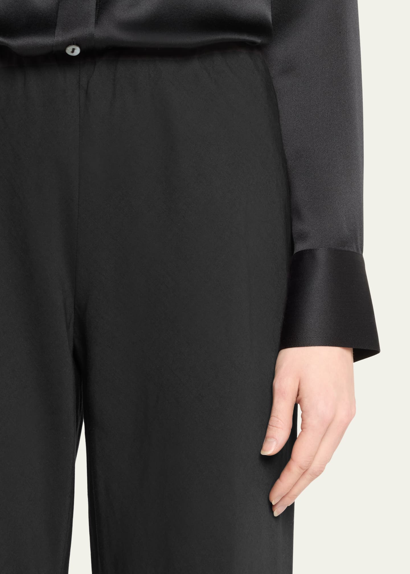 Vince High-Waist Cotton Bias Pants Image 5 of 5