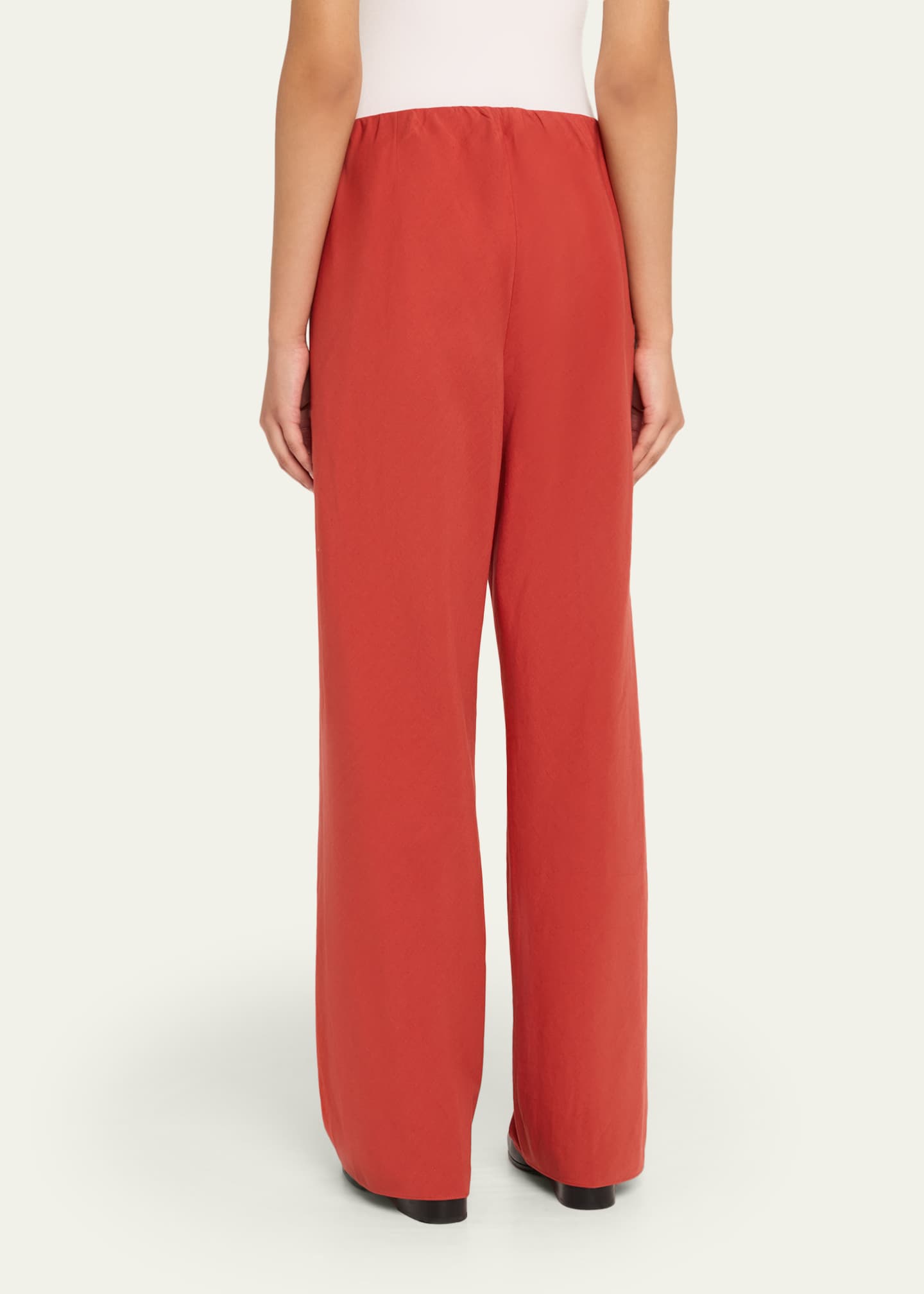 Vince High-Waist Cotton Bias Pants Image 3 of 5