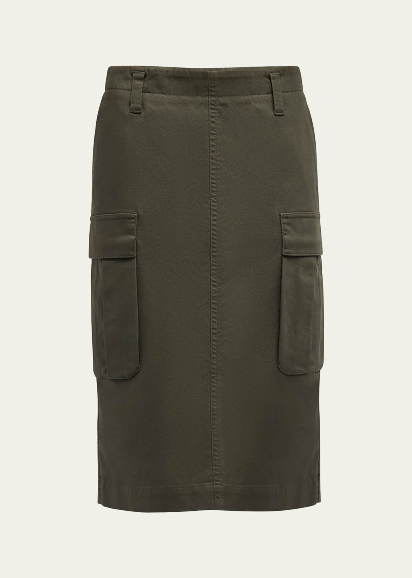 Vince Utility Knee Length Cargo Skirt
