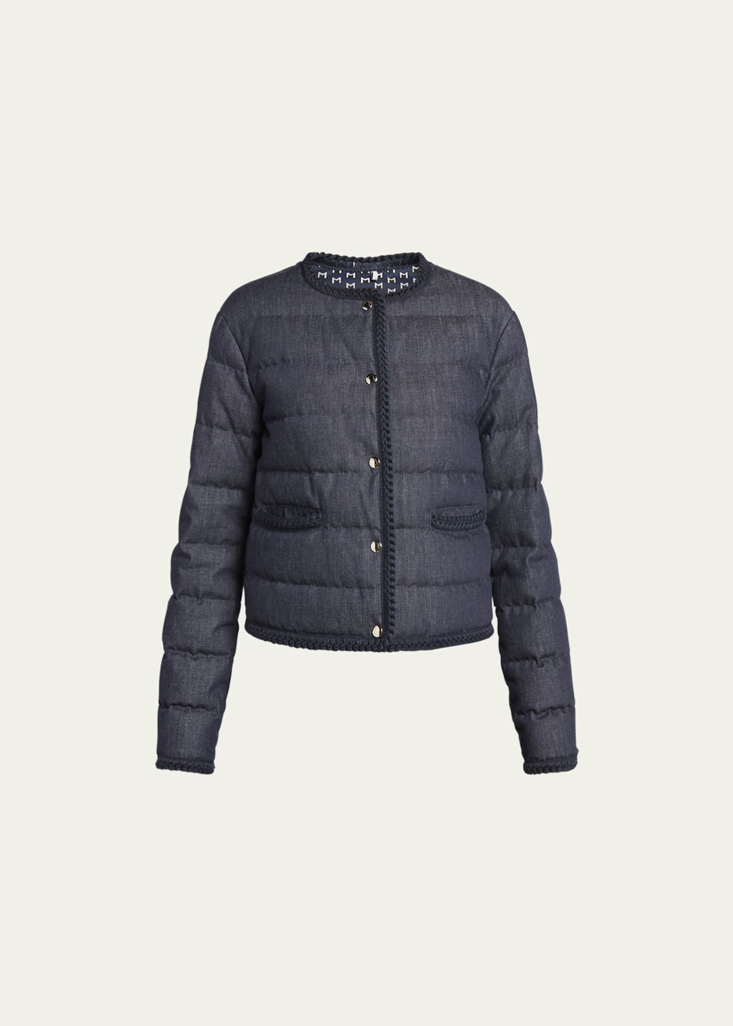 Moncler Lamia Chambray Puffer Jacket Bergdorf Goodman