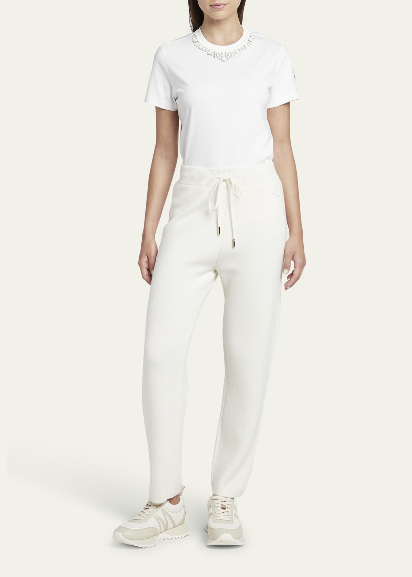 Misty Gray Cashmere Drawstring Pants