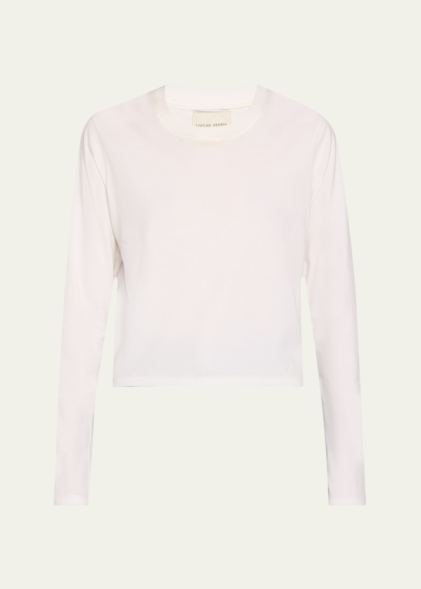 Loulou Studio Masal Long-Sleeve Supima Cotton Shirt Image 1 of 5