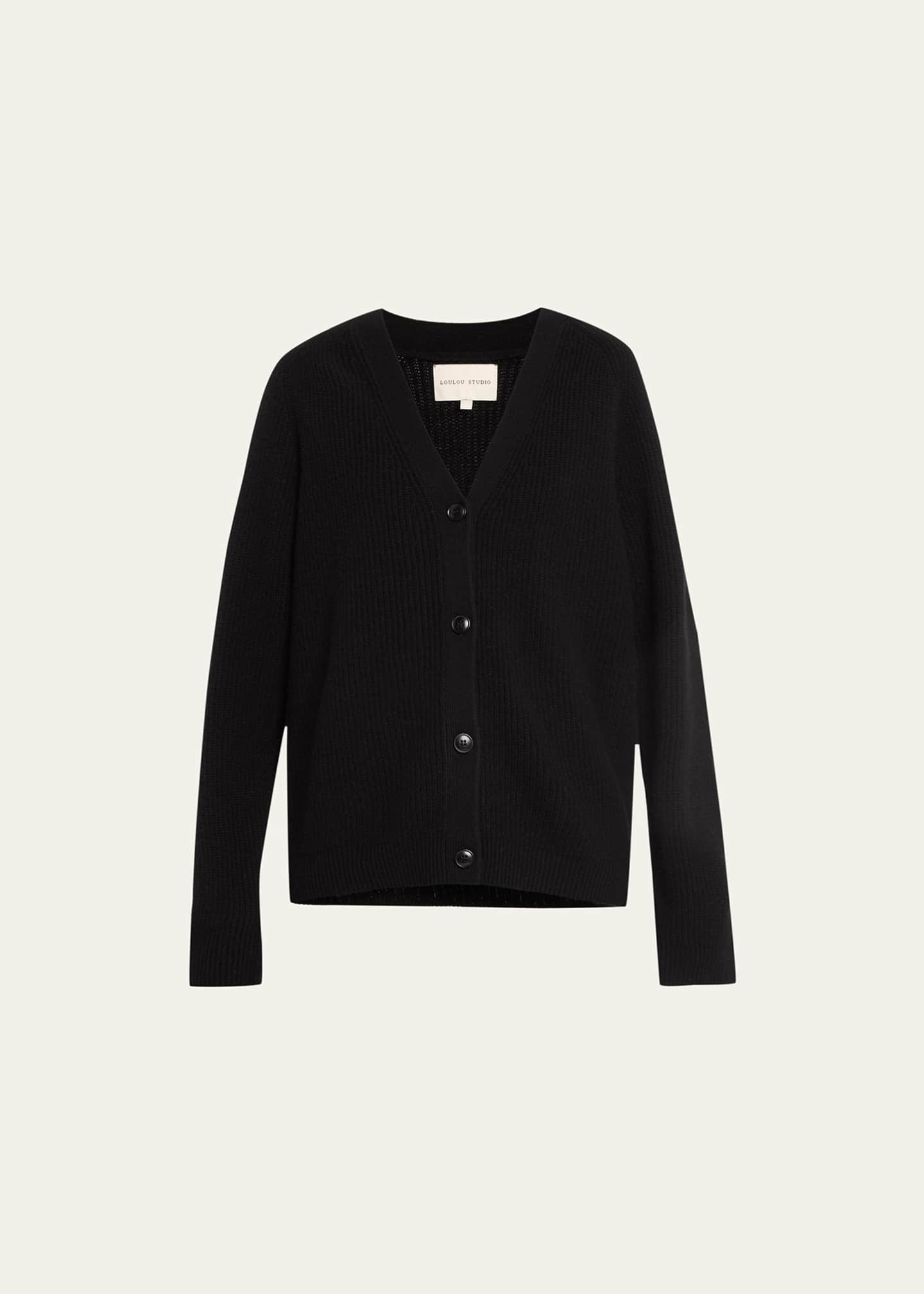 WEB限定】Vneck knit compact cardigan(FREE DARK GREY): Louren