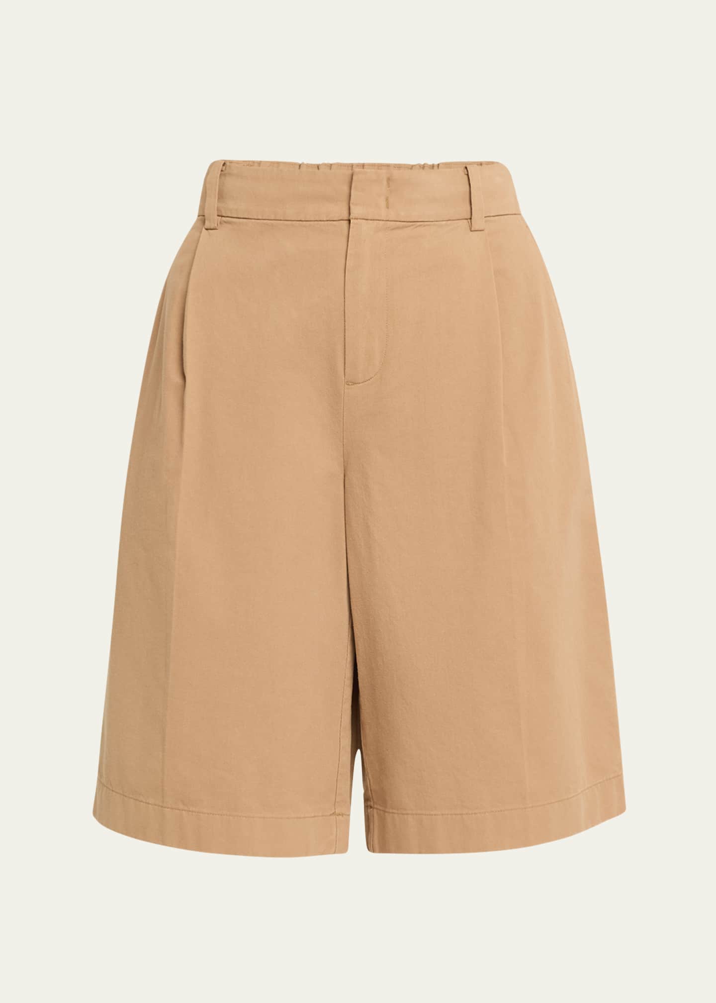 Pleated Wide Leg Shorts