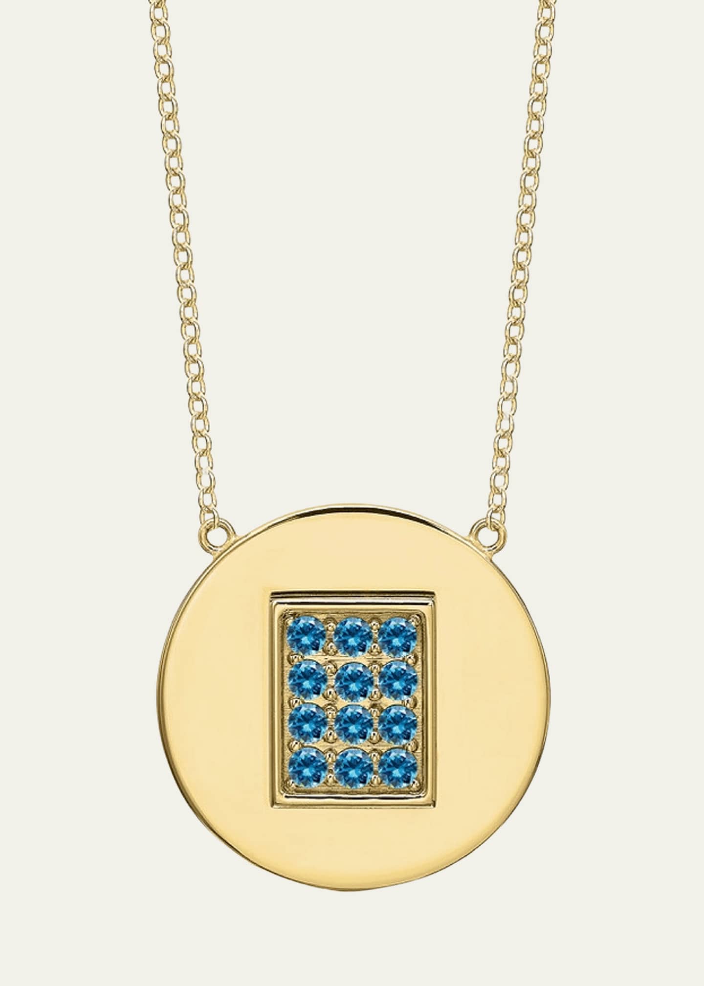 Tracee Nichols 14K Gold Aquamarine Birthstone Necklace