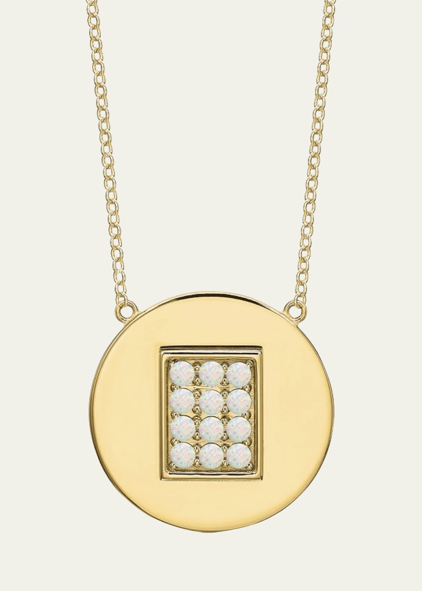 Tracee Nichols 14K Gold Opal Birthstone Necklace Image 1 of 2