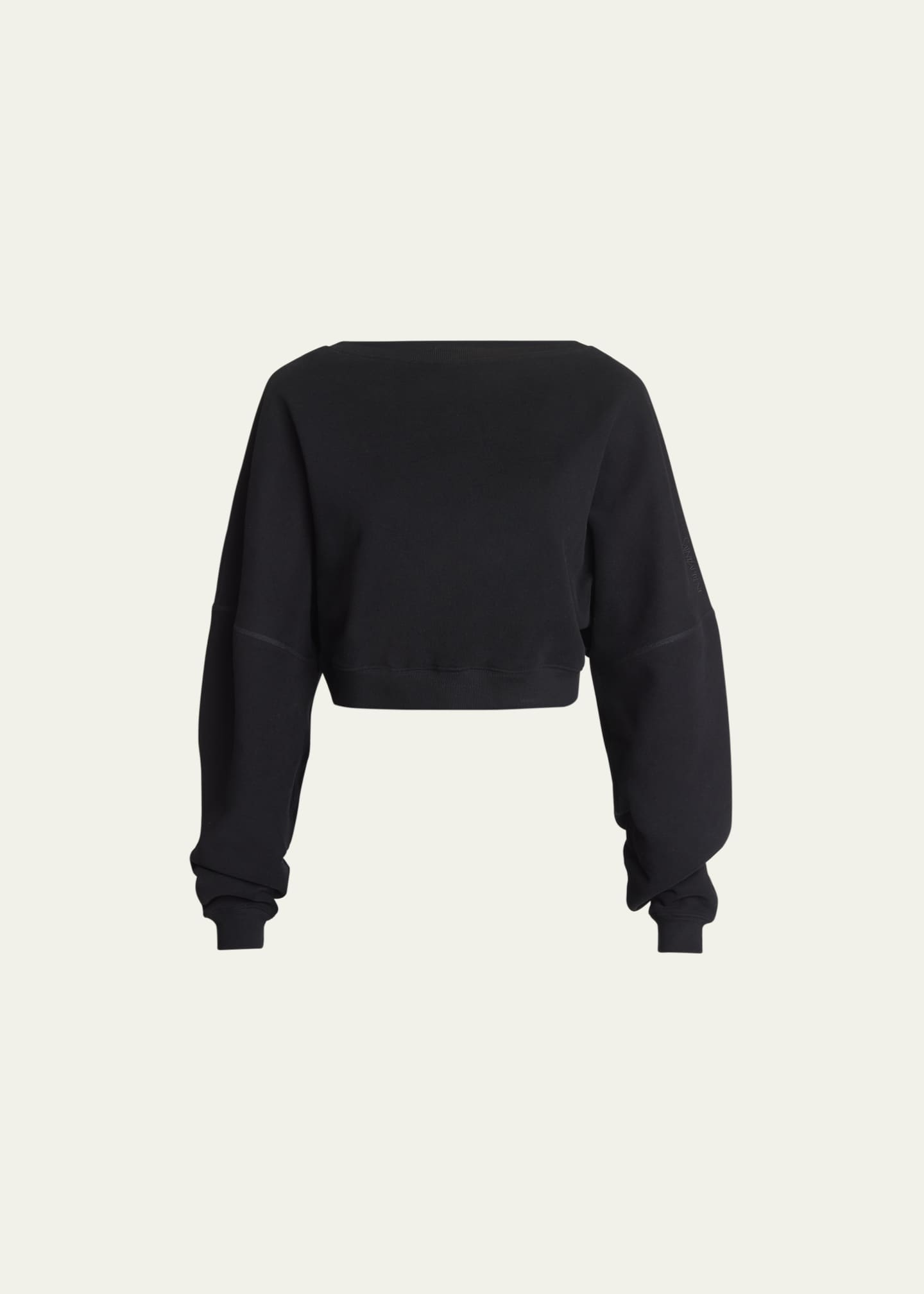Saint laurent hotsell cropped sweatshirt