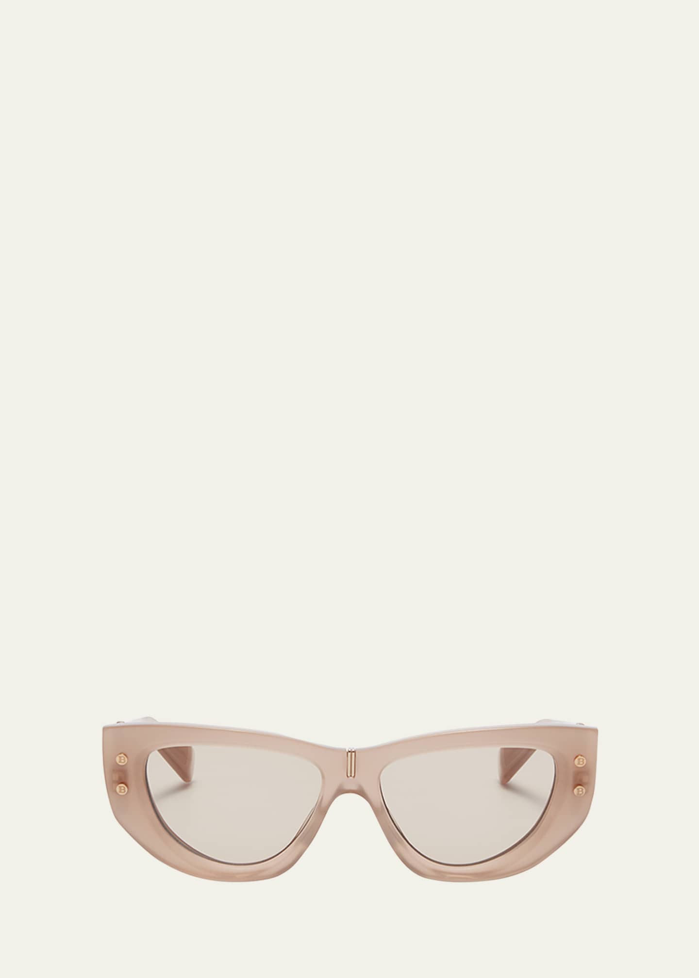 Balmain B-Muse Acetate & Titanium Cat-Eye Sunglasses