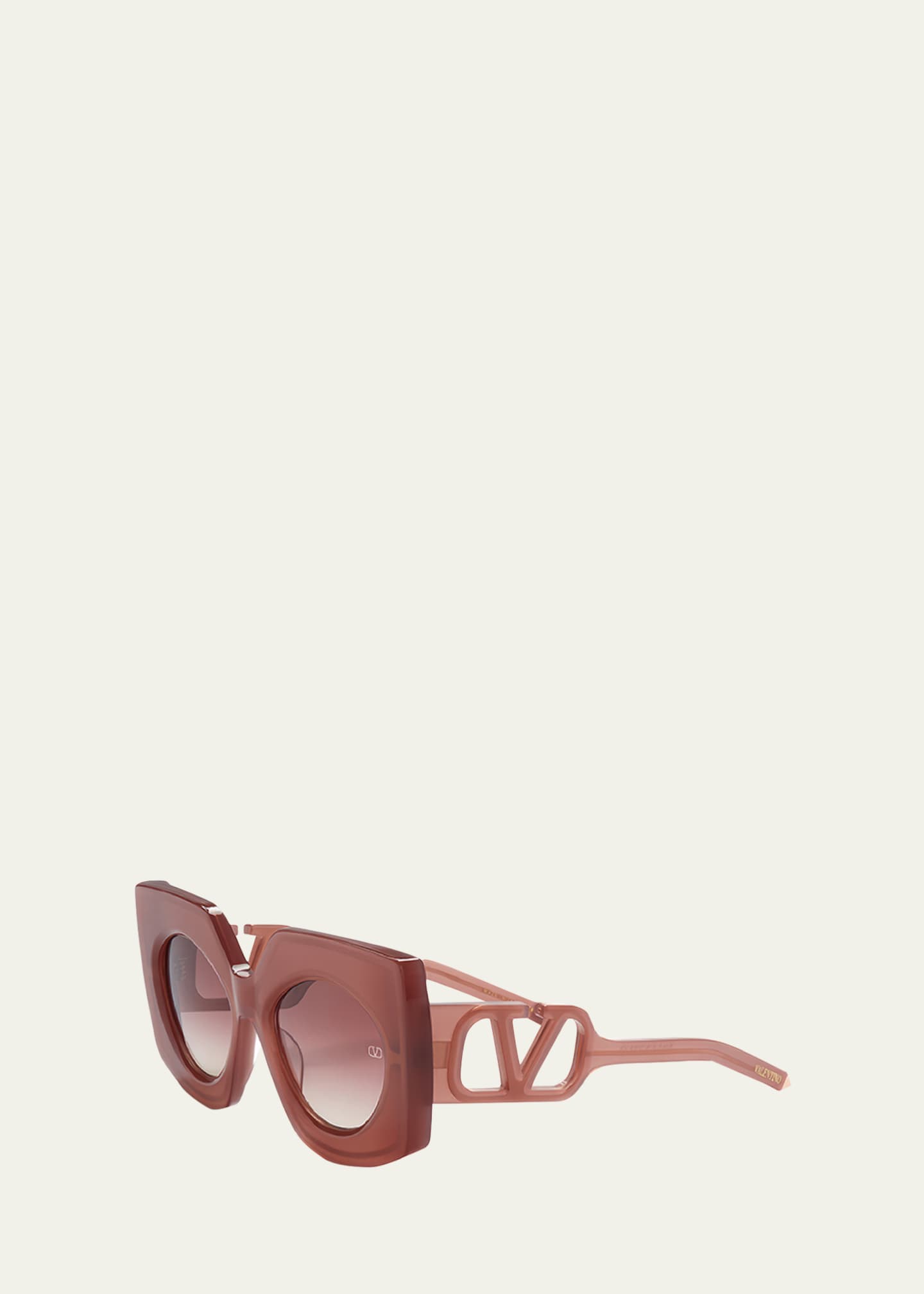 Valentino Garavani V-Soul Acetate Butterfly Sunglasses Image 2 of 2