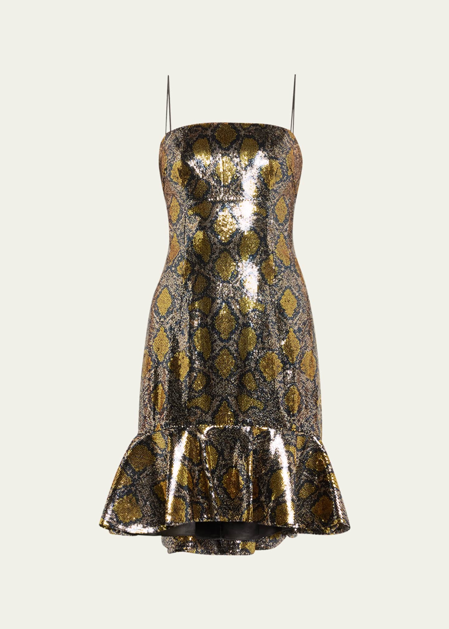 Sequin snakeskin dress online