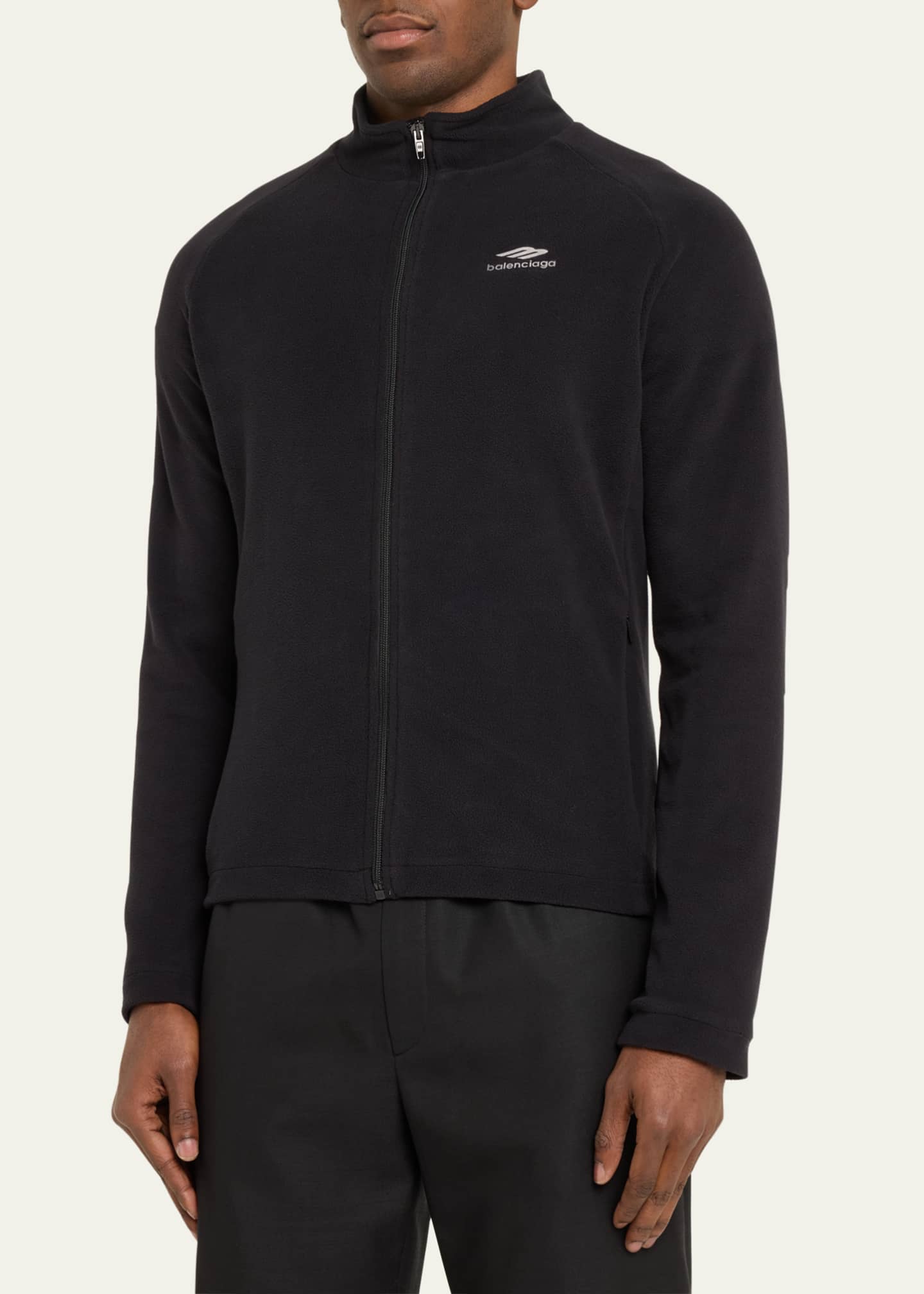 Balenciaga Men's Tech Fleece Full-Zip Ski Sweatshirt
