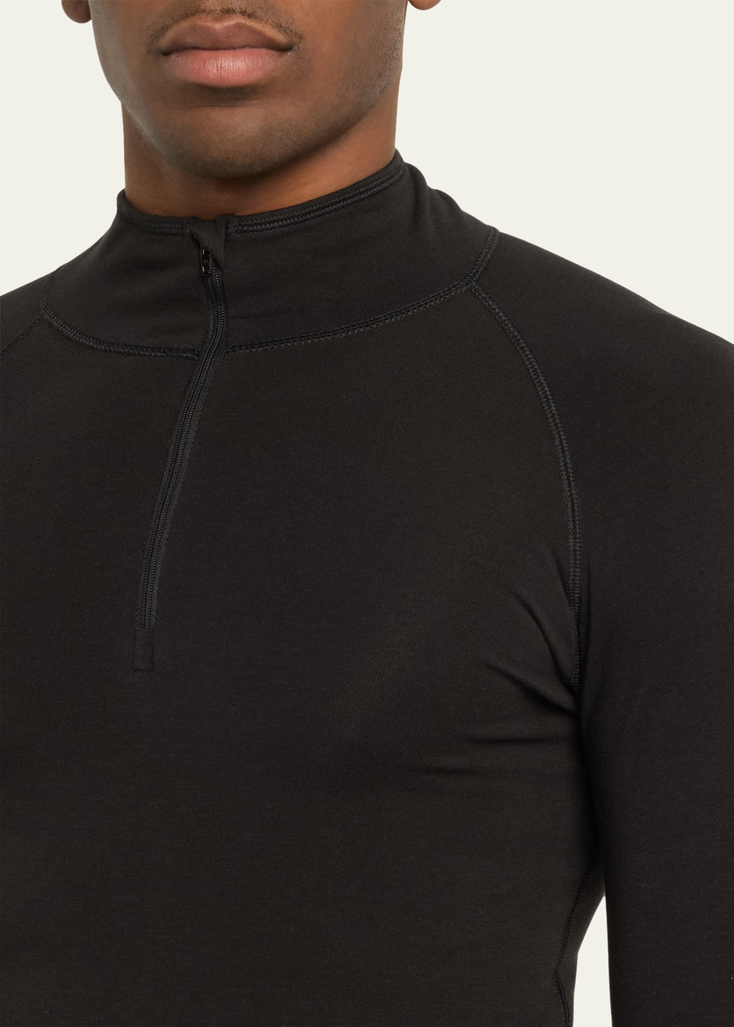 Balenciaga Men's Ski Logo Print Thermal Base Layer Shirt Image 5 of 5