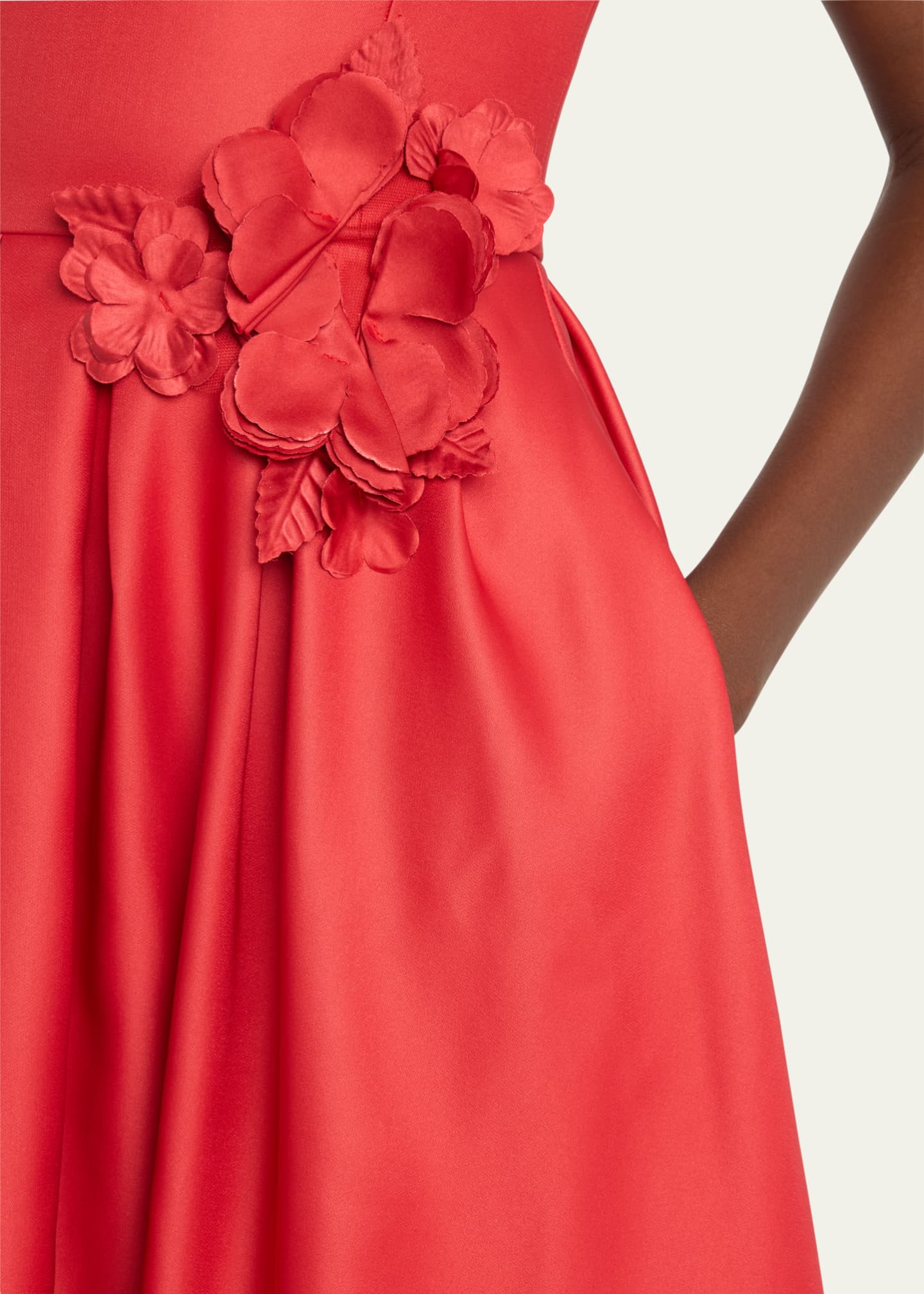 Marchesa notte floral applique clearance dress