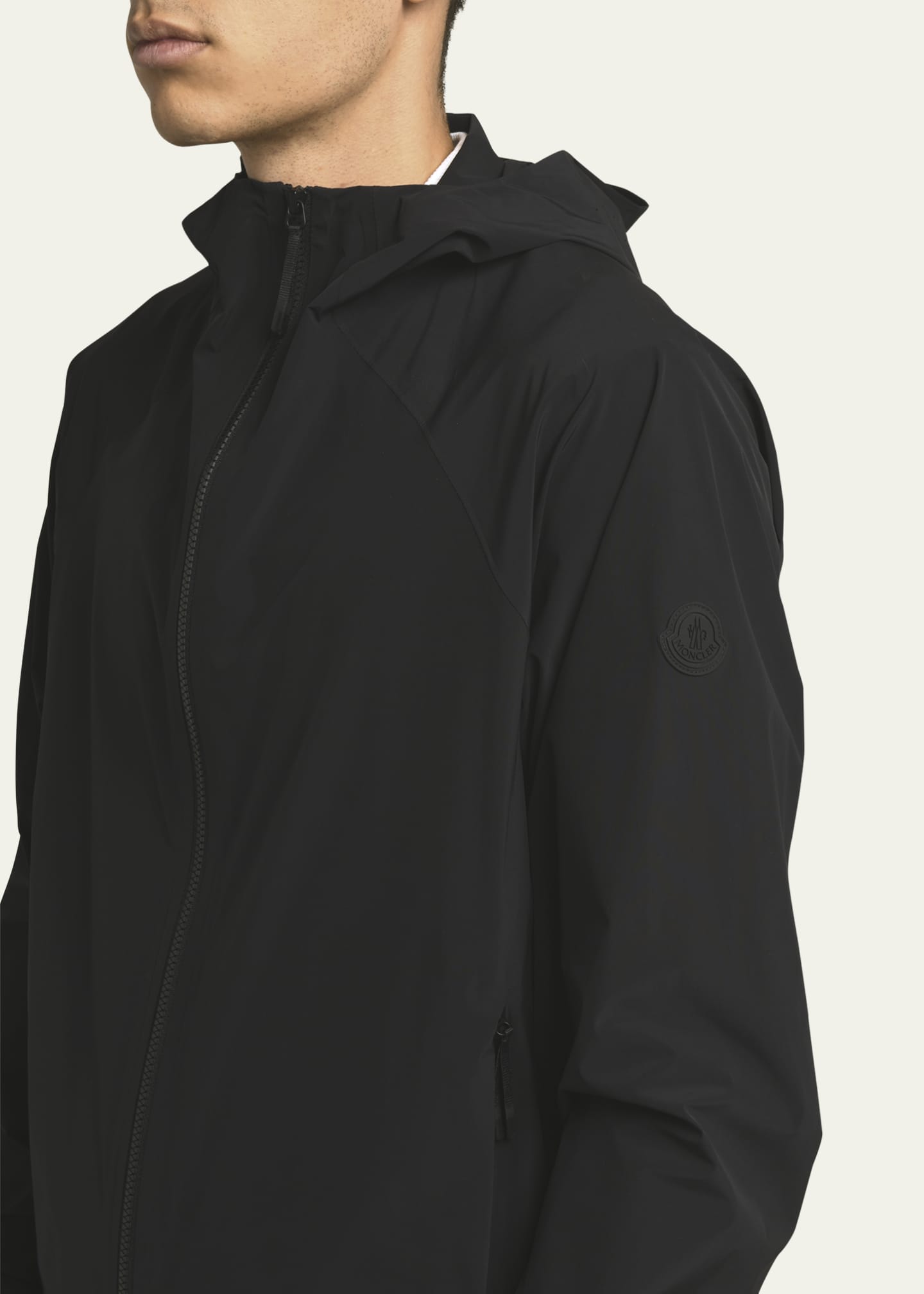 Moncler nylon hooded jacket discount