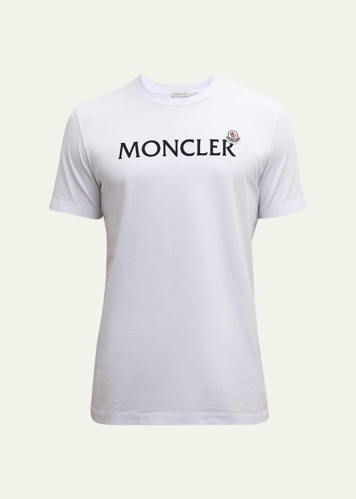 Moncler Men's Logo T-Shirt with Patch - Bergdorf Goodman