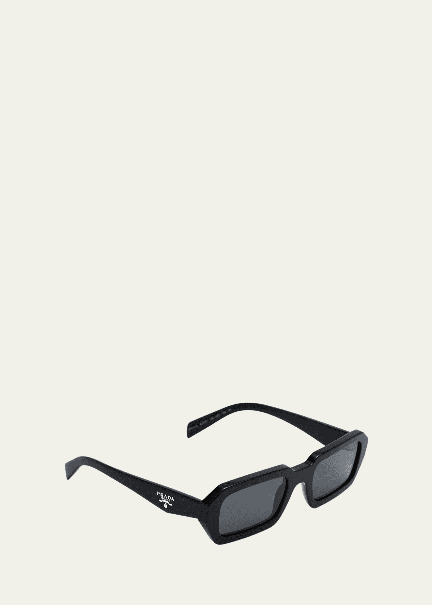 Prada Men's Acetate Rectangle Sunglasses Image 2 of 2