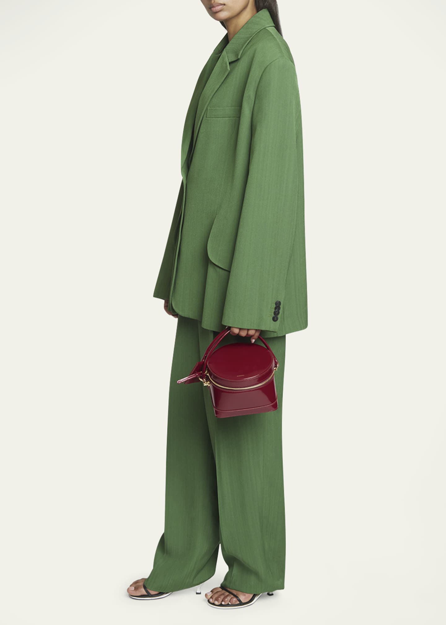 Le Vanito Patent Top-Handle Bag