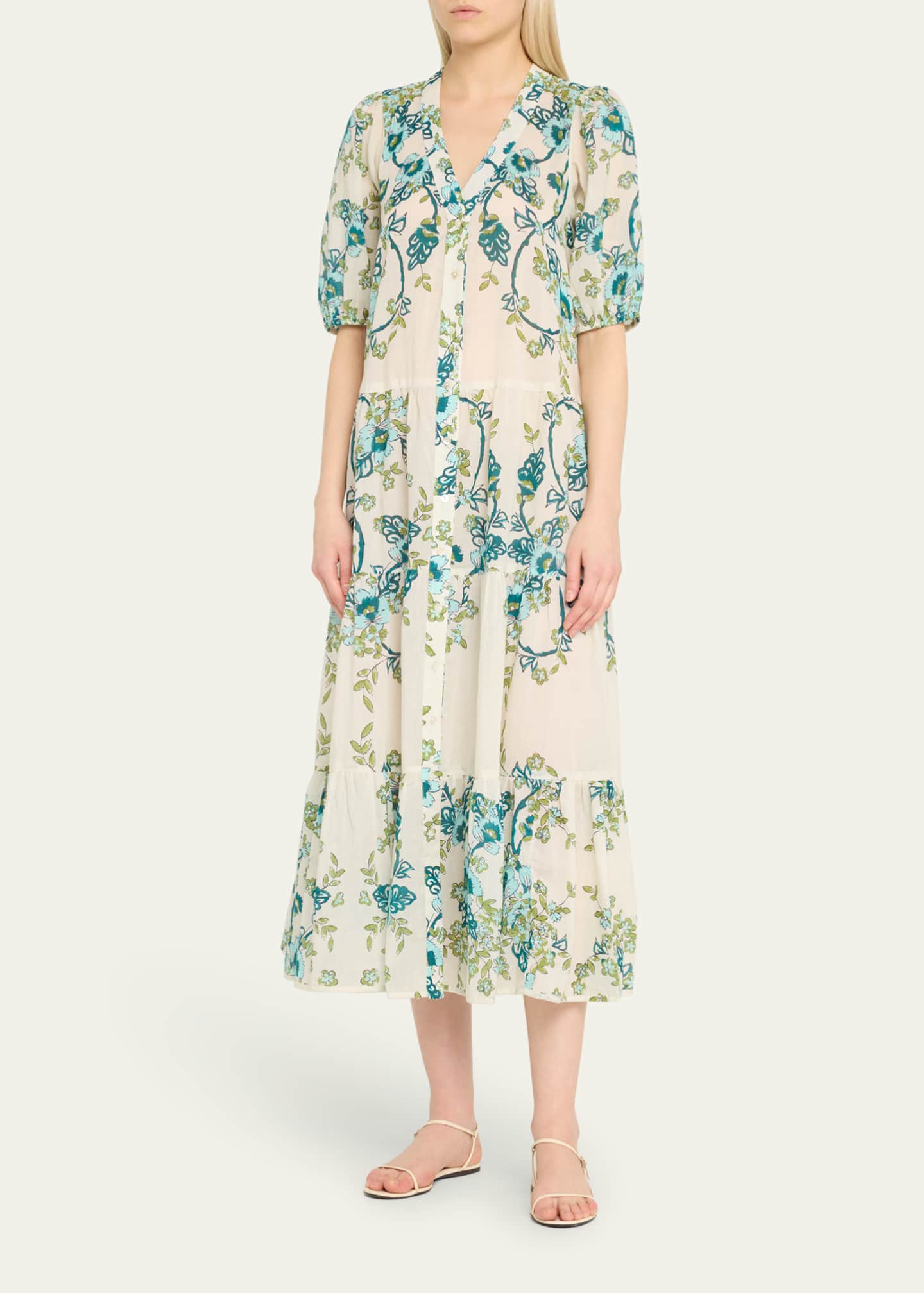 Hannah Dress, Patchwork Floral