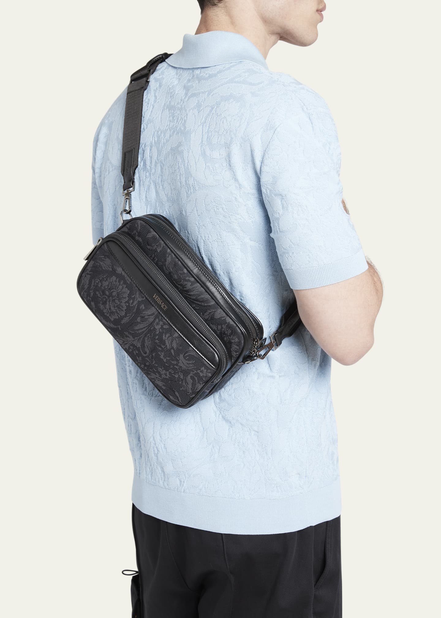 Versace Men s Barocco Athena Crossbody Bag