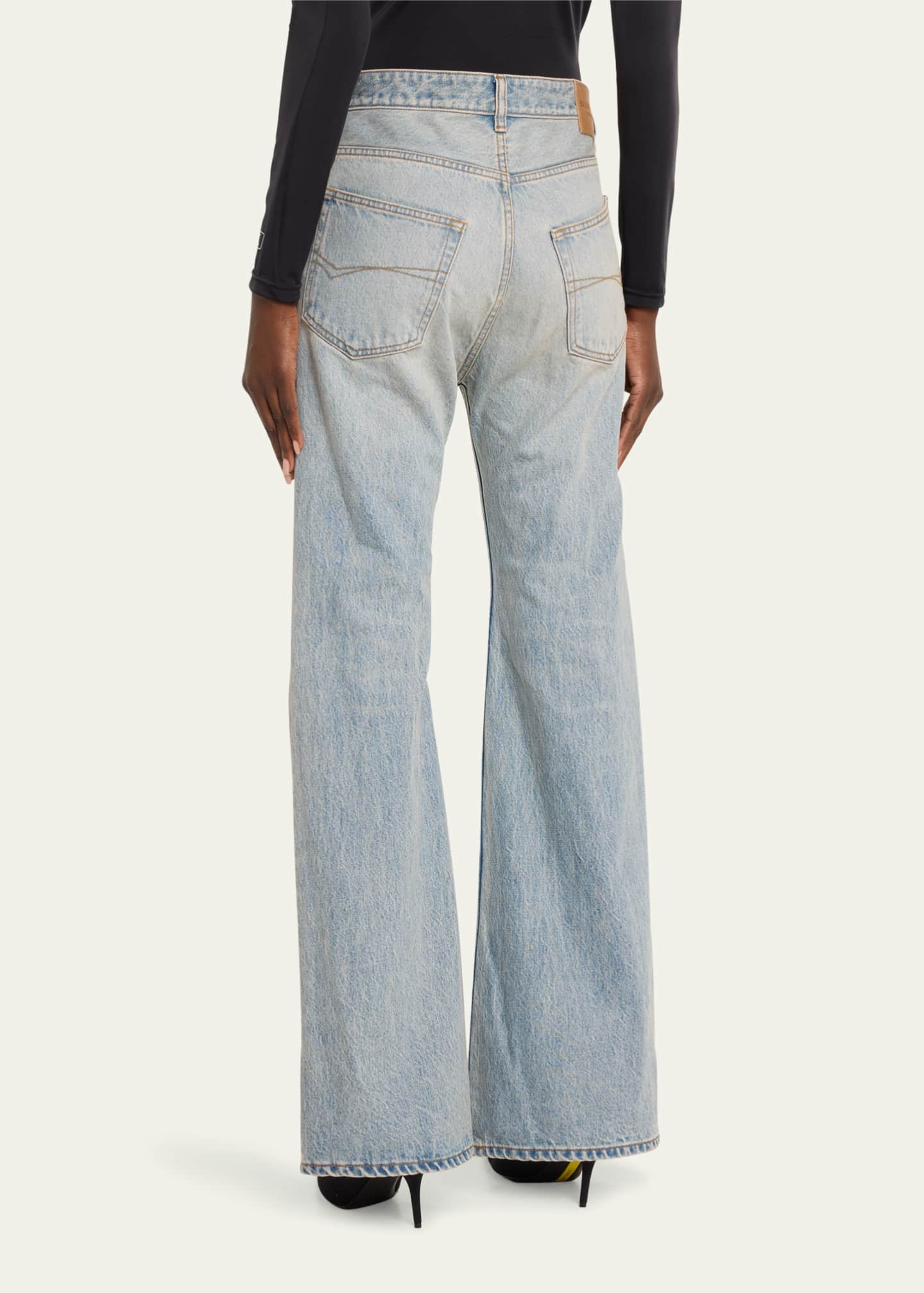 High waisted flare pants, P13934