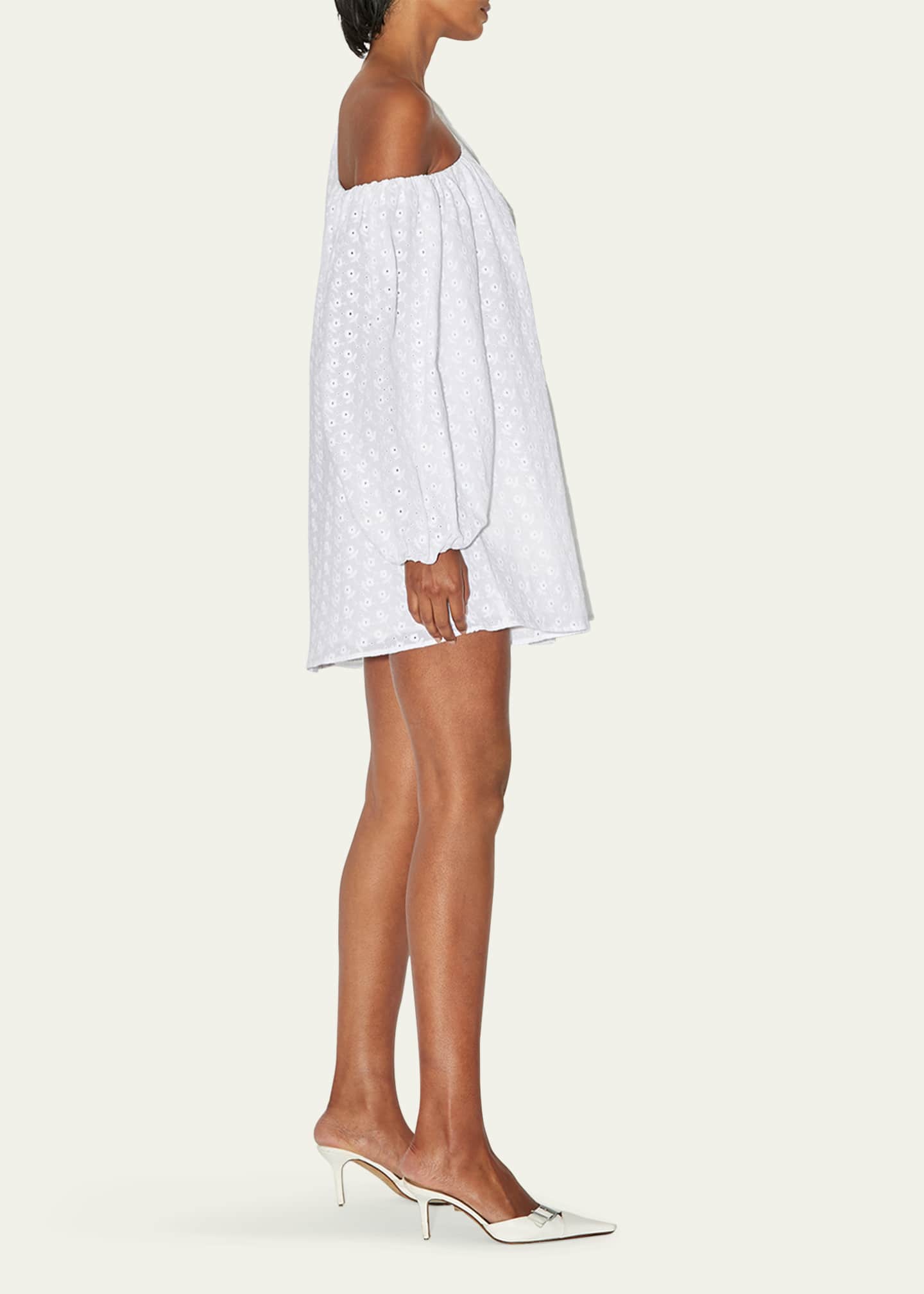 BERNADETTE Raquel Linen Short Dress Image 4 of 5