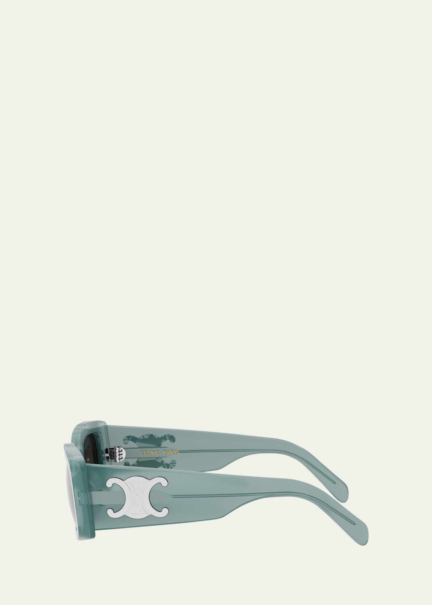 Celine Triomphe Acetate Rectangle Sunglasses Image 3 of 3