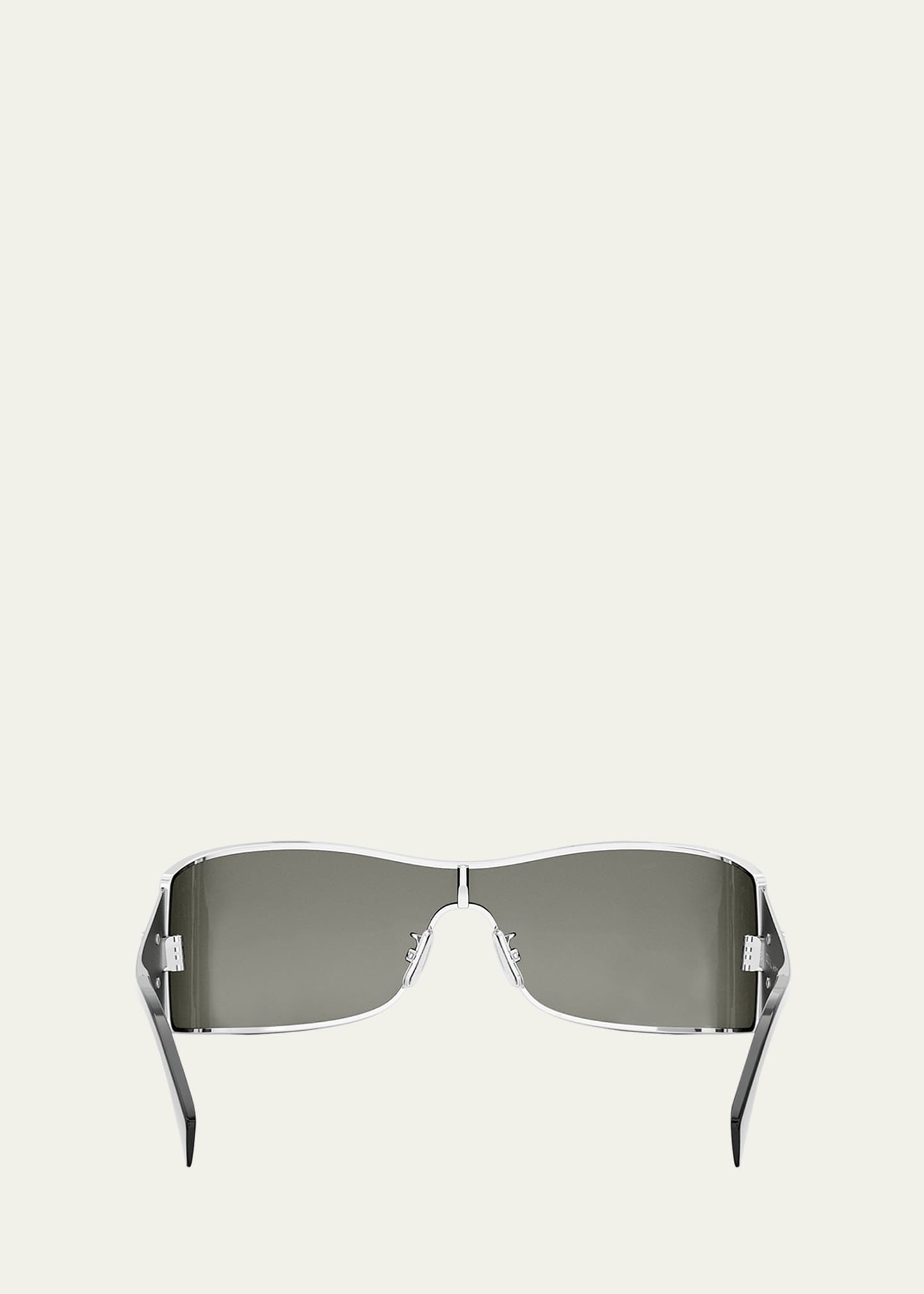 Celine Maxi Triomphe Metal Rectangular Shield Sunglasses Image 5 of 5