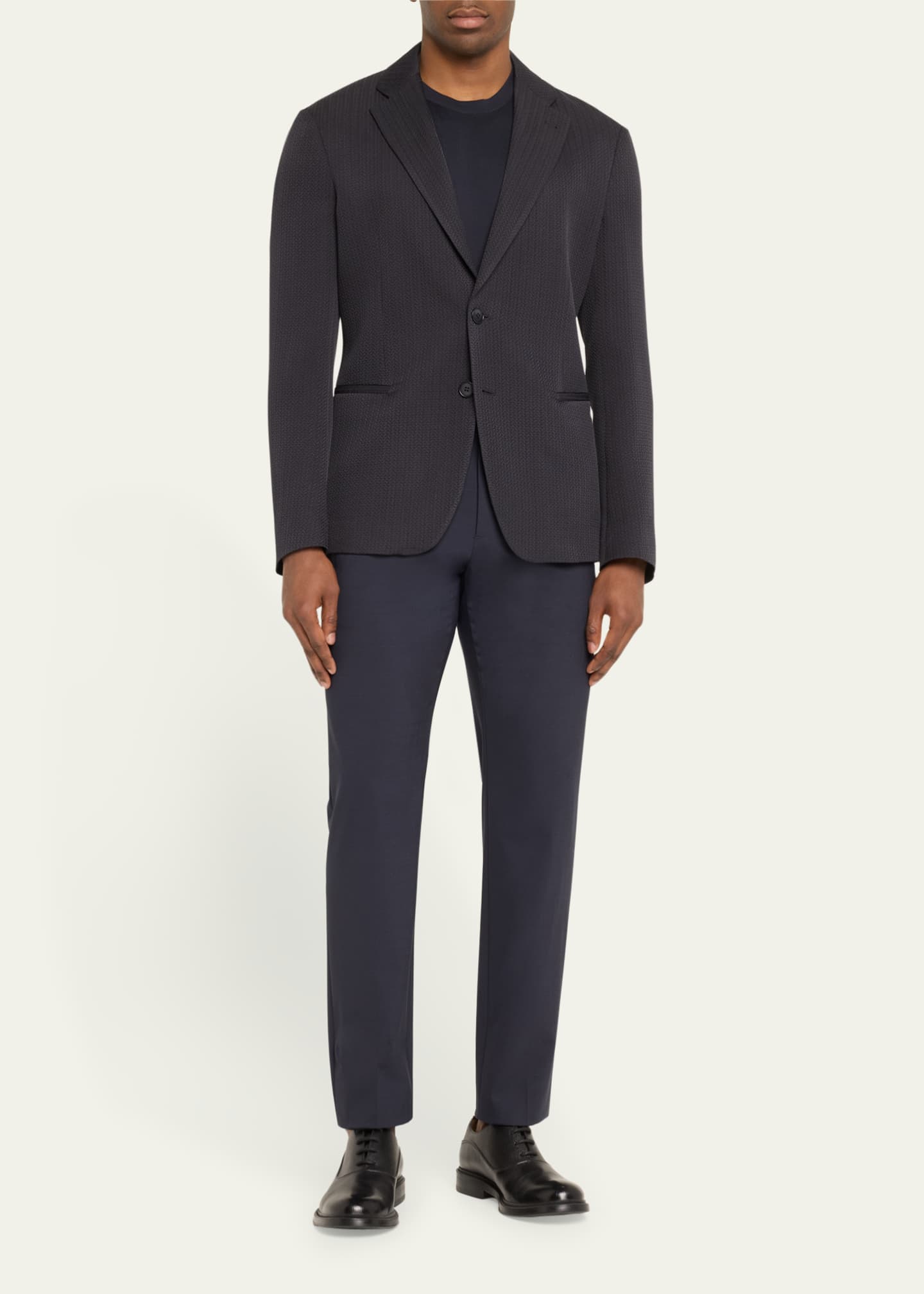 Giorgio Armani Men's Micro-Chevron Dinner Jacket Image 2 of 5