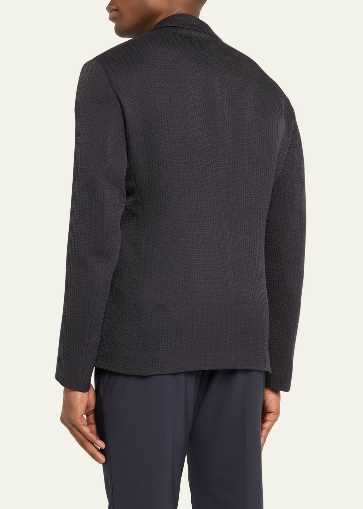 Giorgio Armani Men's Micro-Chevron Dinner Jacket Image 3 of 5