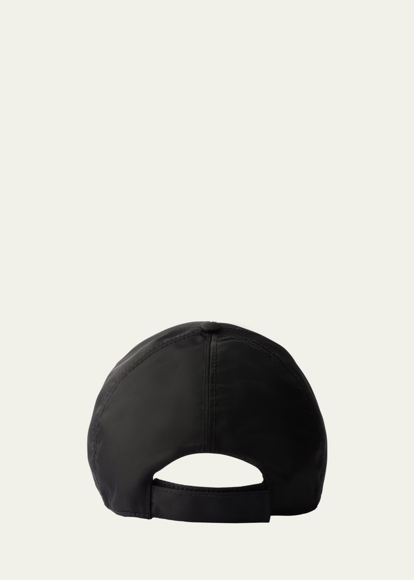 ハット PRADA Logo embroidery cap Prada Embroidered Logo Baseball Cap | Black | FARFETCH