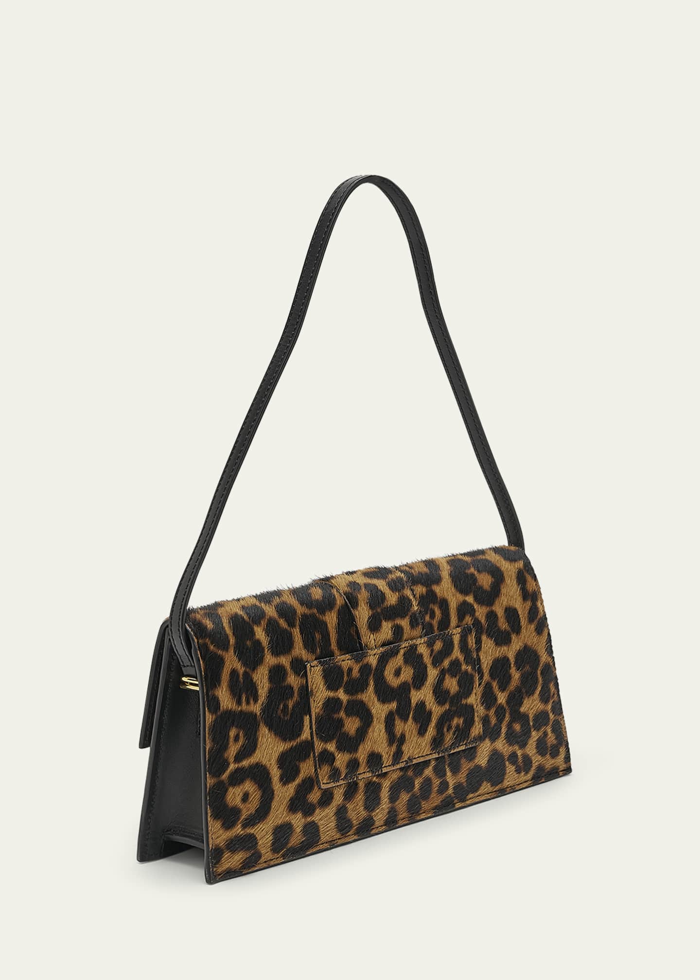 Jacquemus Le Bambino leopard-print shoulder bag - Brown