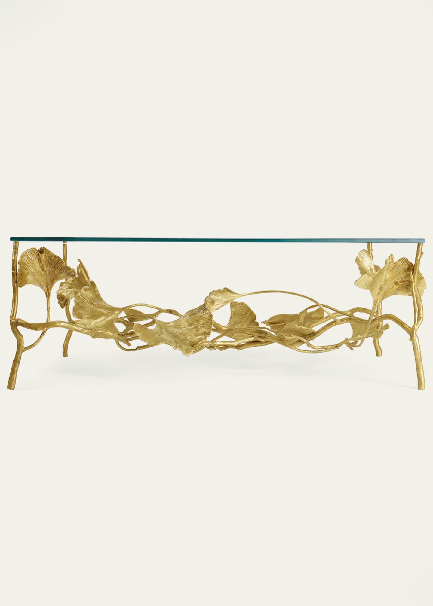 Michael Aram Golden Ginkgo Coffee Table Image 2 of 5