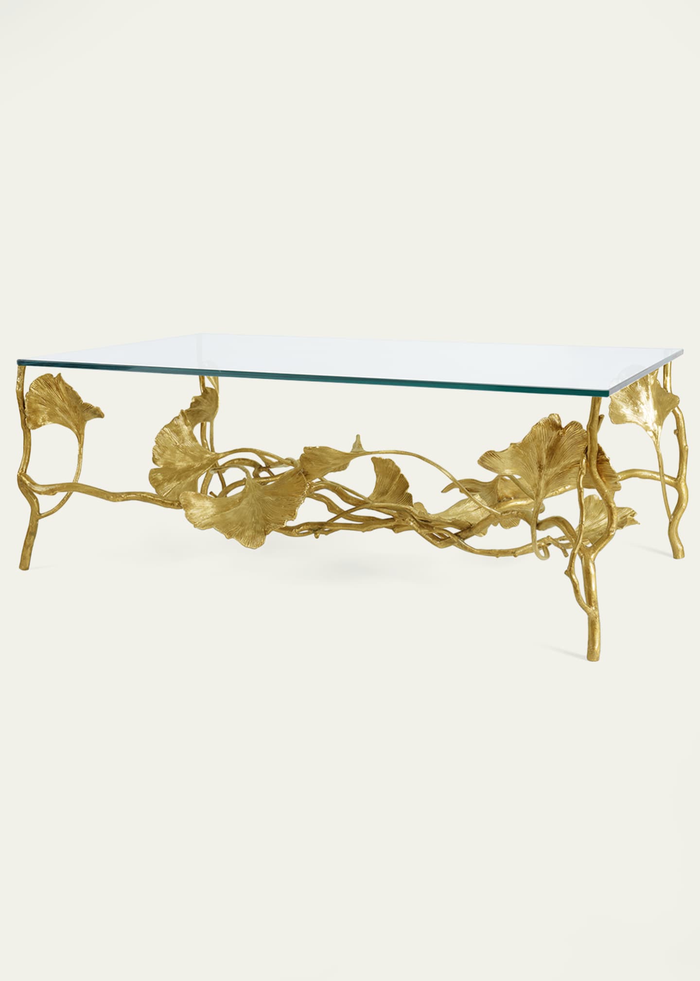 Michael Aram Golden Ginkgo Coffee Table Image 3 of 5