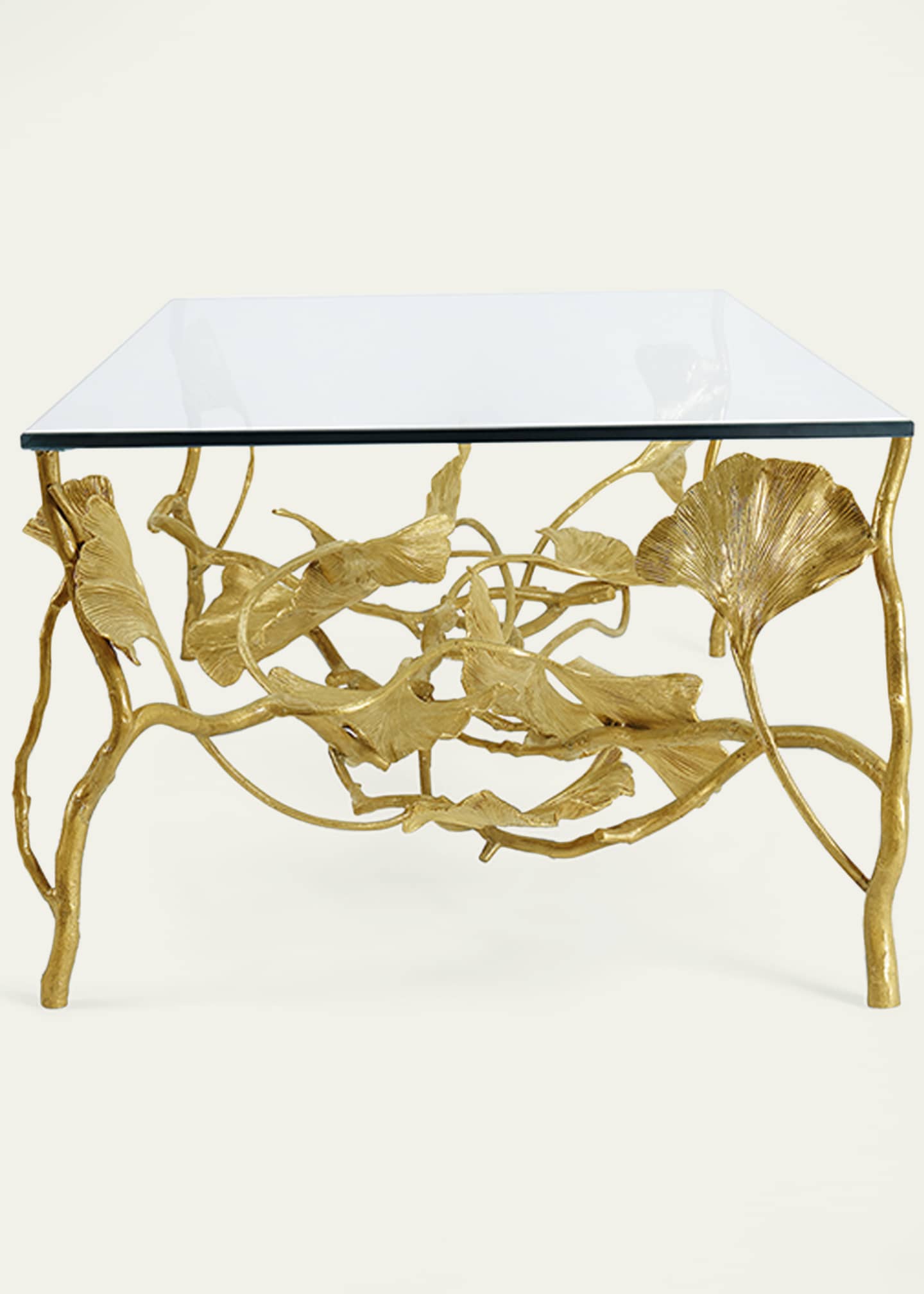 Michael Aram Golden Ginkgo Coffee Table Image 4 of 5